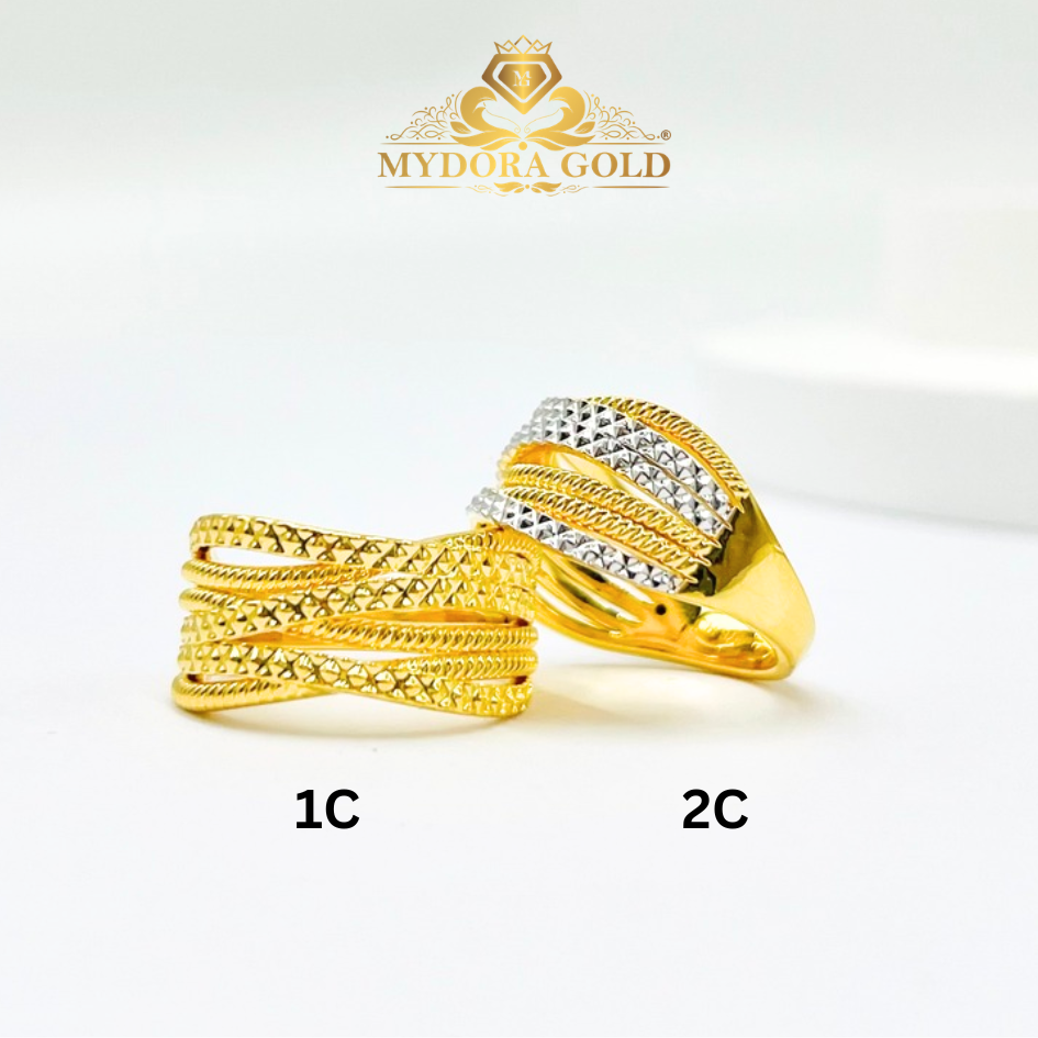 MYDORA Cincin Silang Signature 6 Layer (5G) l EMAS 916/22K