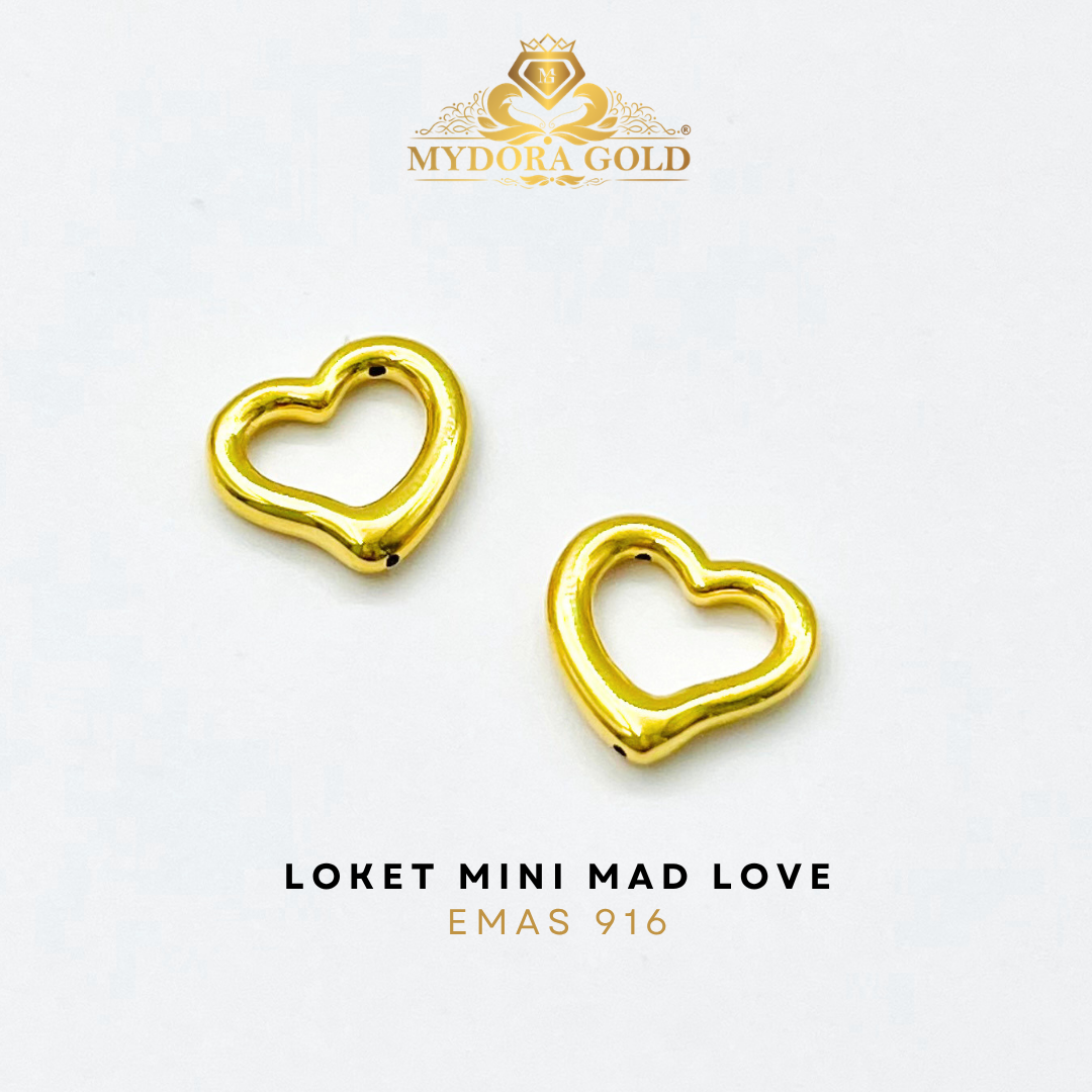 MYDORA Golden Duo Set – Rantai Leher Polo (2g+) Emas 375 + Pendant Emas 916