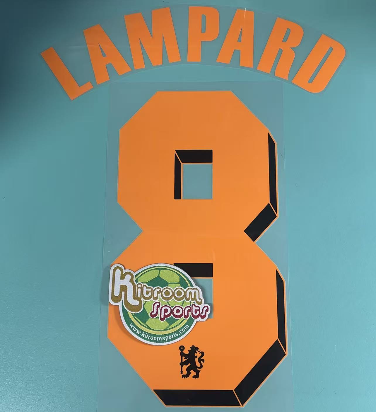 2010-11 Chelsea Away UCL Nameset #8 LAMPARD