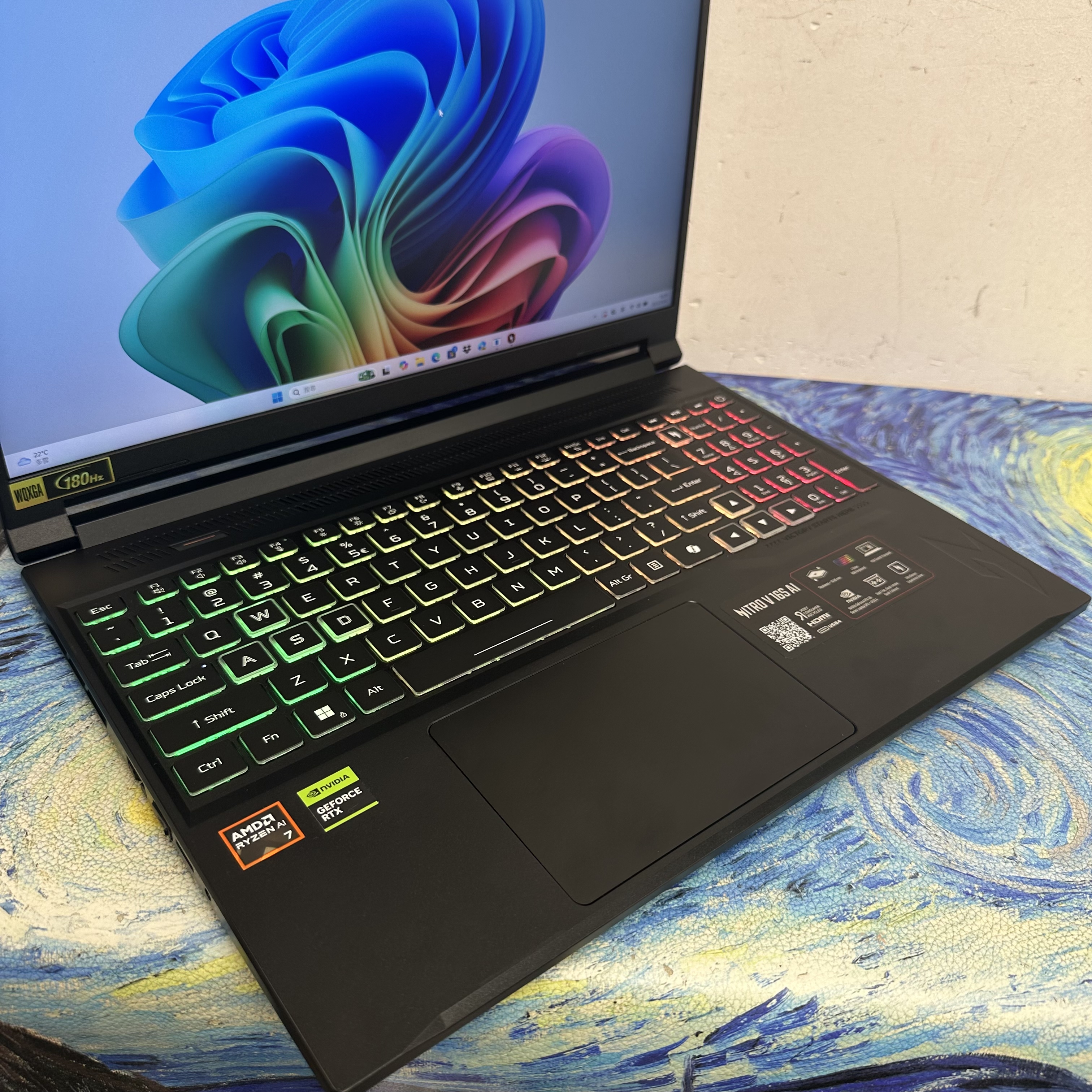 #5696  ACER NITRO V 16s Ai /16GB Ram/1TB SSD /RTX5070 獨立顯示卡/180Hz/ Gaming Laptop / Notebook / PC / GTA / Movie / Netflix / Win11 / Office / Gaming / Gaming Notebook