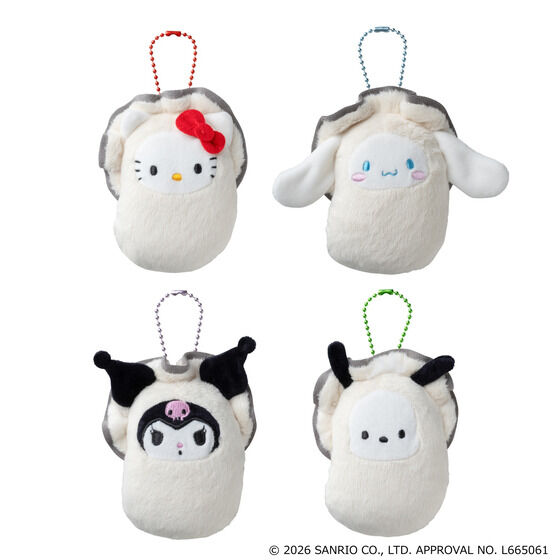 預訂 | 日本版 Sanrio x 生蠔造型手鏡公仔掛件