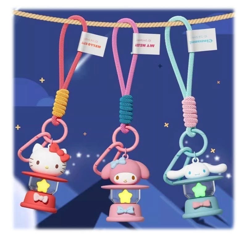 Sanrio 煤油燈公仔 小夜燈 匙扣