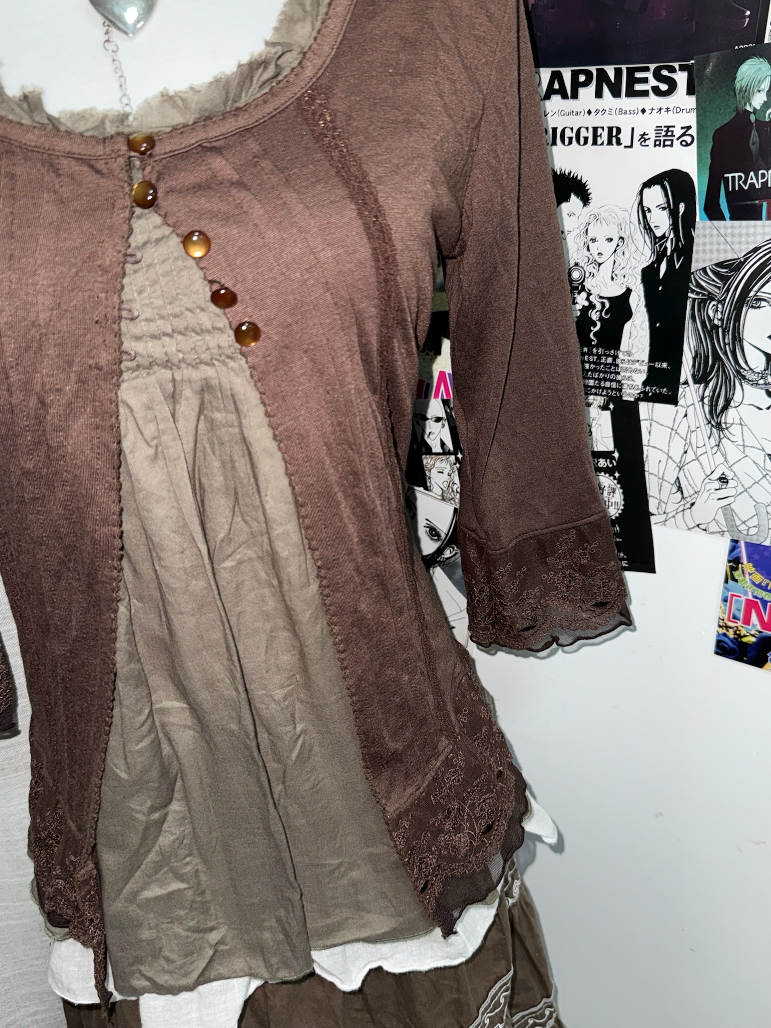 Mori Kei Aesthetic Mixed Texture Set