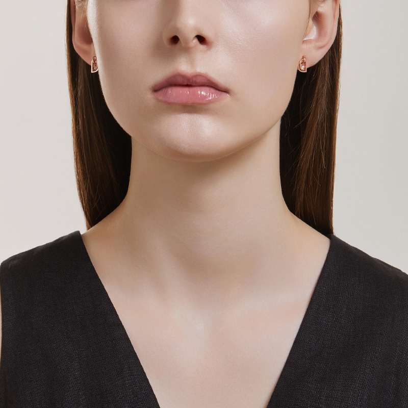 DIDIER DUBOT Miss Doux 14K玫瑰金耳環 (JDRERYS91ZC)