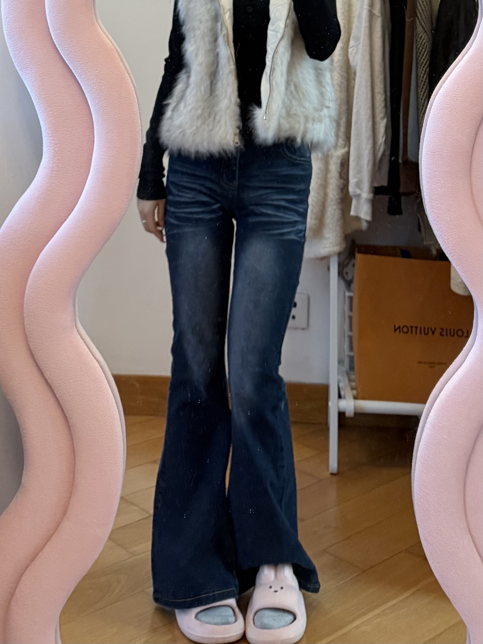 韓國漸變水洗藍超顯瘦喇叭3.0！