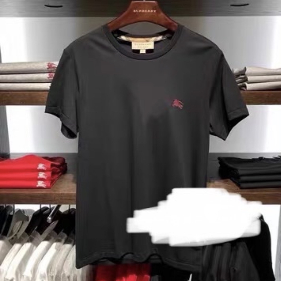 Burberry 經典車花logo tee 黑色tee m