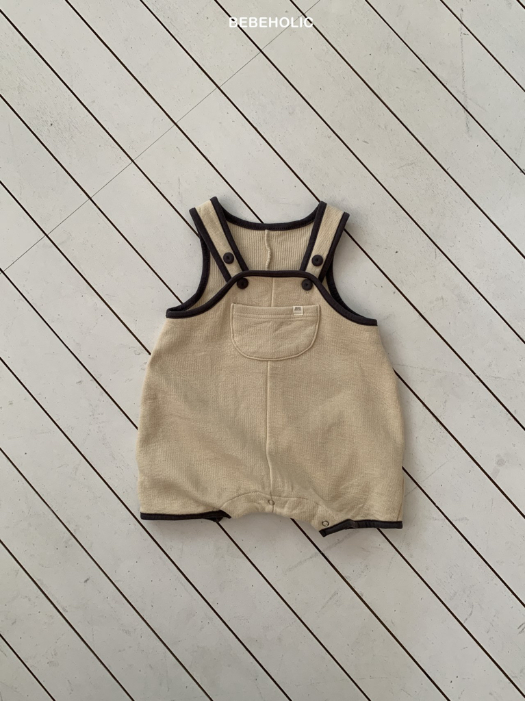 🌸預訂 韓國直送🌸🇰🇷BEBEHOLIC三色撞色吊帶工人褲