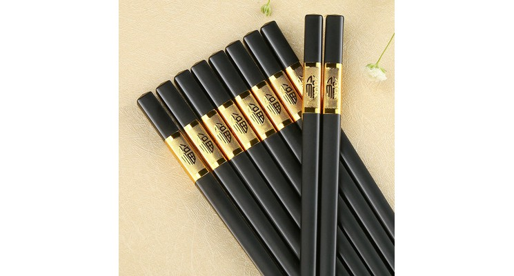 k80941 筷子 0941 合金筷 金色 px