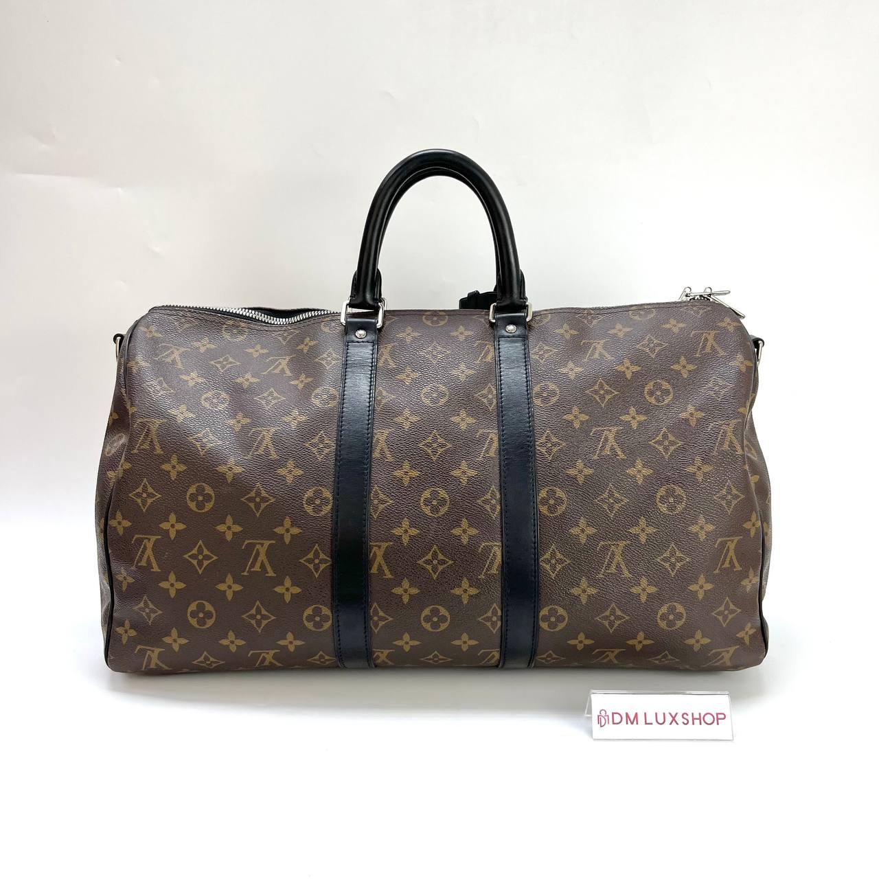 LV Monogram Black Keepall 45