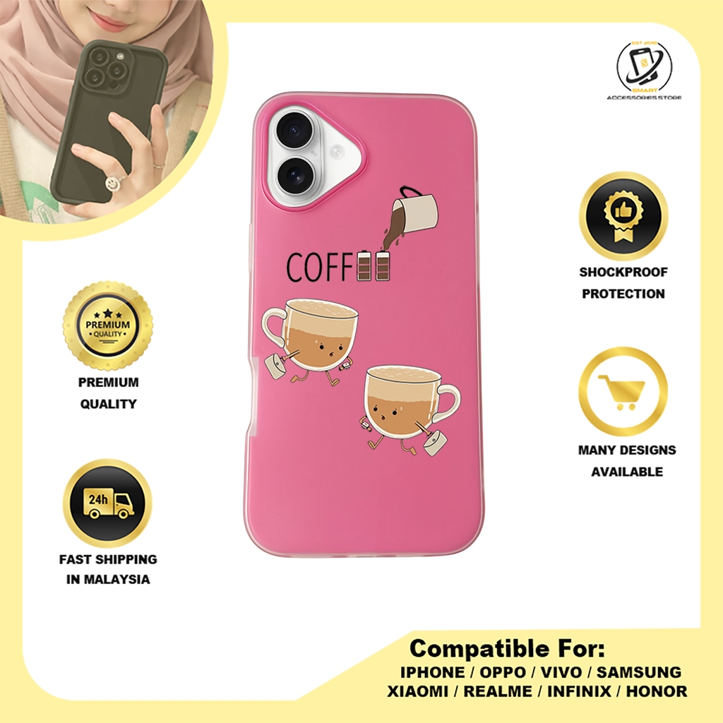 JELLY CASE PHONE FOR IPHONE - DESIGN COFFEE B