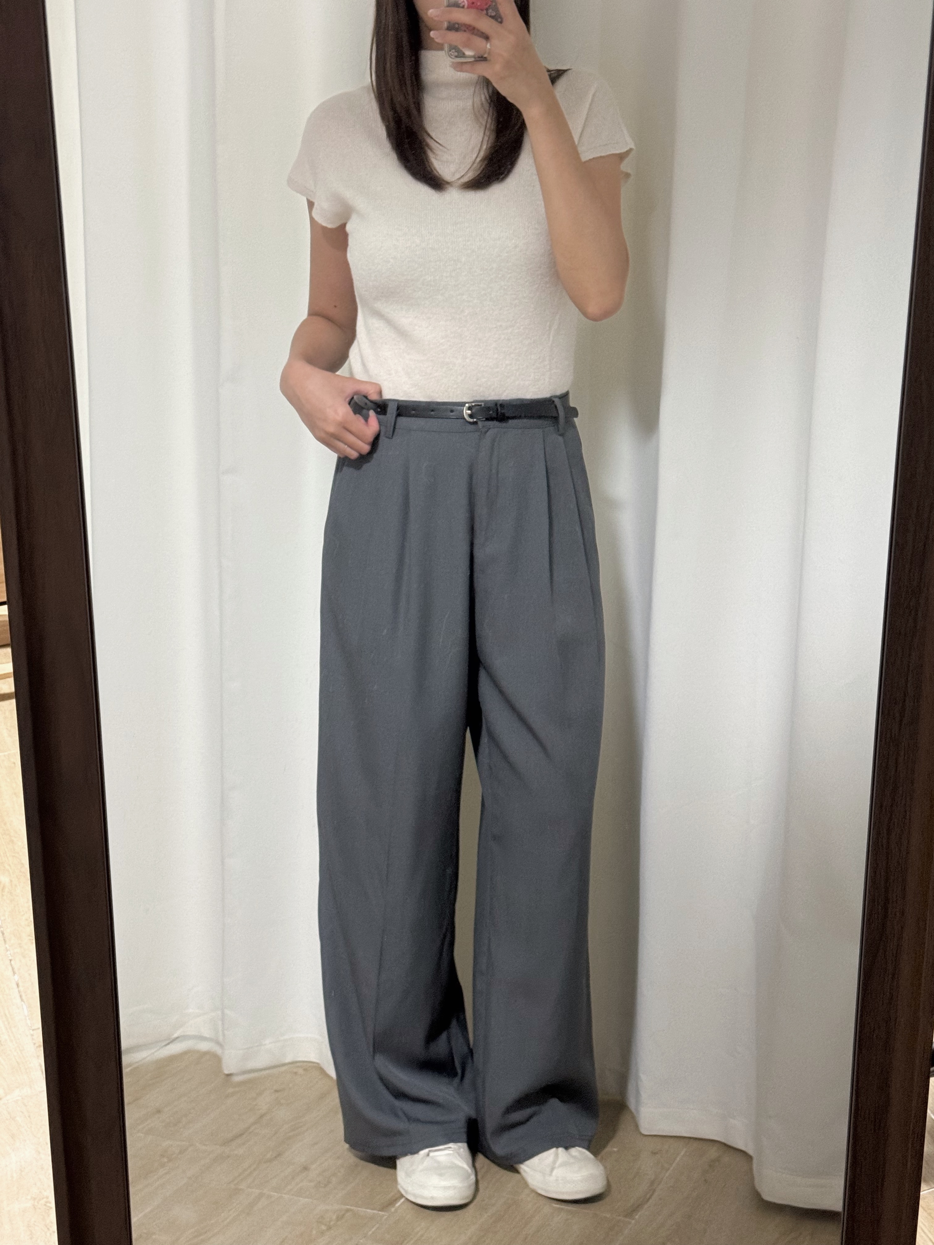 [2 VER.][四季可穿!]滑滑垂感西裝長褲(四色入/五個尺碼/兩個長度)