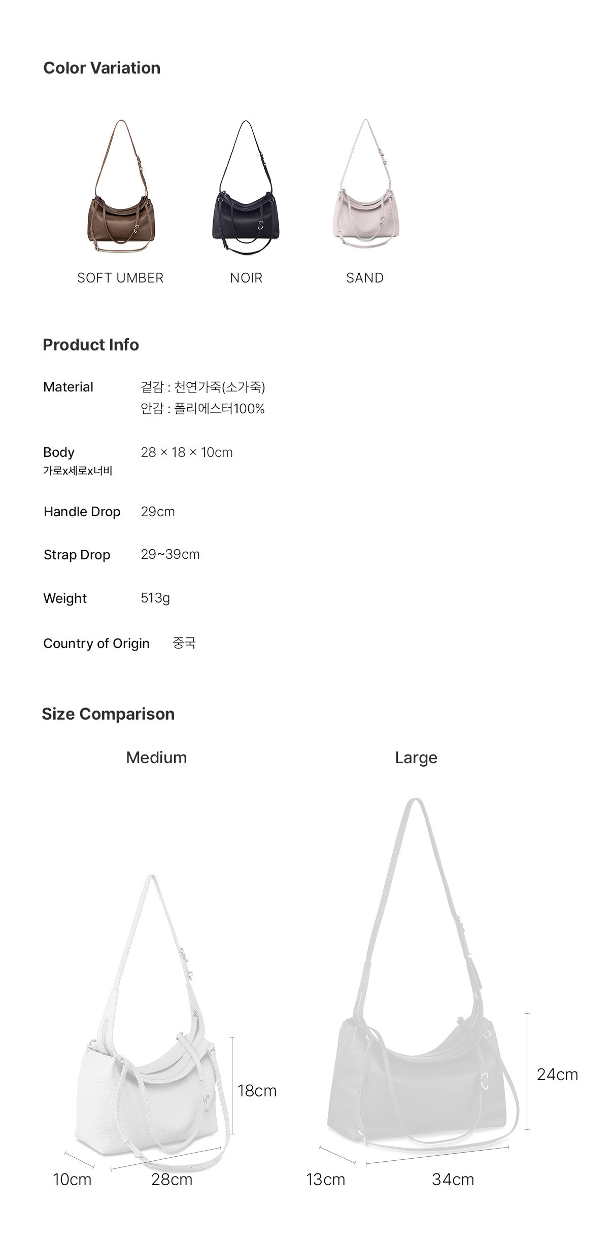 LOEUVRE Sac de Truffle Medium 荔枝紋牛皮多背法托特肩背包 (Noir)