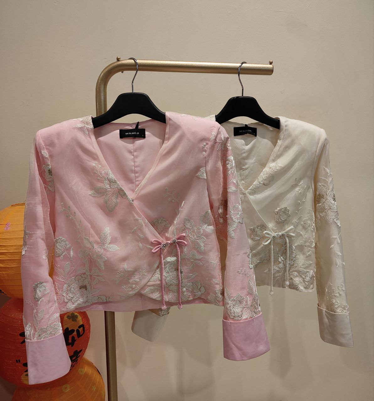 长袖旗袍上衣 2686