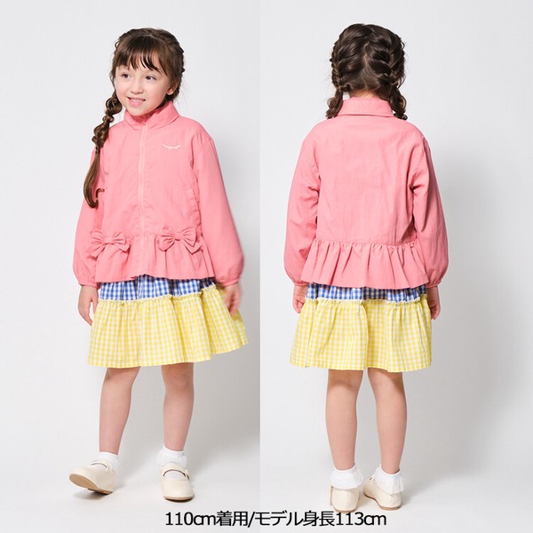 🆕【⭐訂購⭐】🌀 🇯🇵 日本直送 緞帶 荷葉邊下擺 撥水加工 #連帽風褸［2款選］🌀 [ELAA-0224][260225]