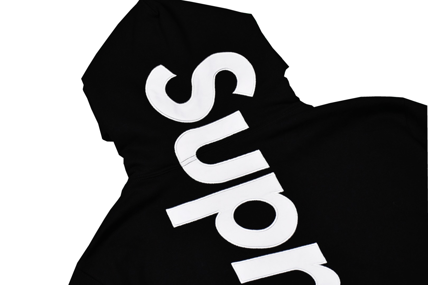 Supreme Satin Appliqué Hooded Sweatshirt