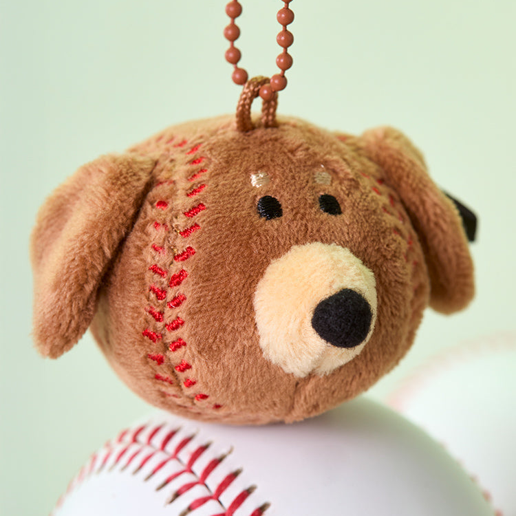 [JOGUMAN STUDIO] WOODY BASEBALL BALL KEYRING
