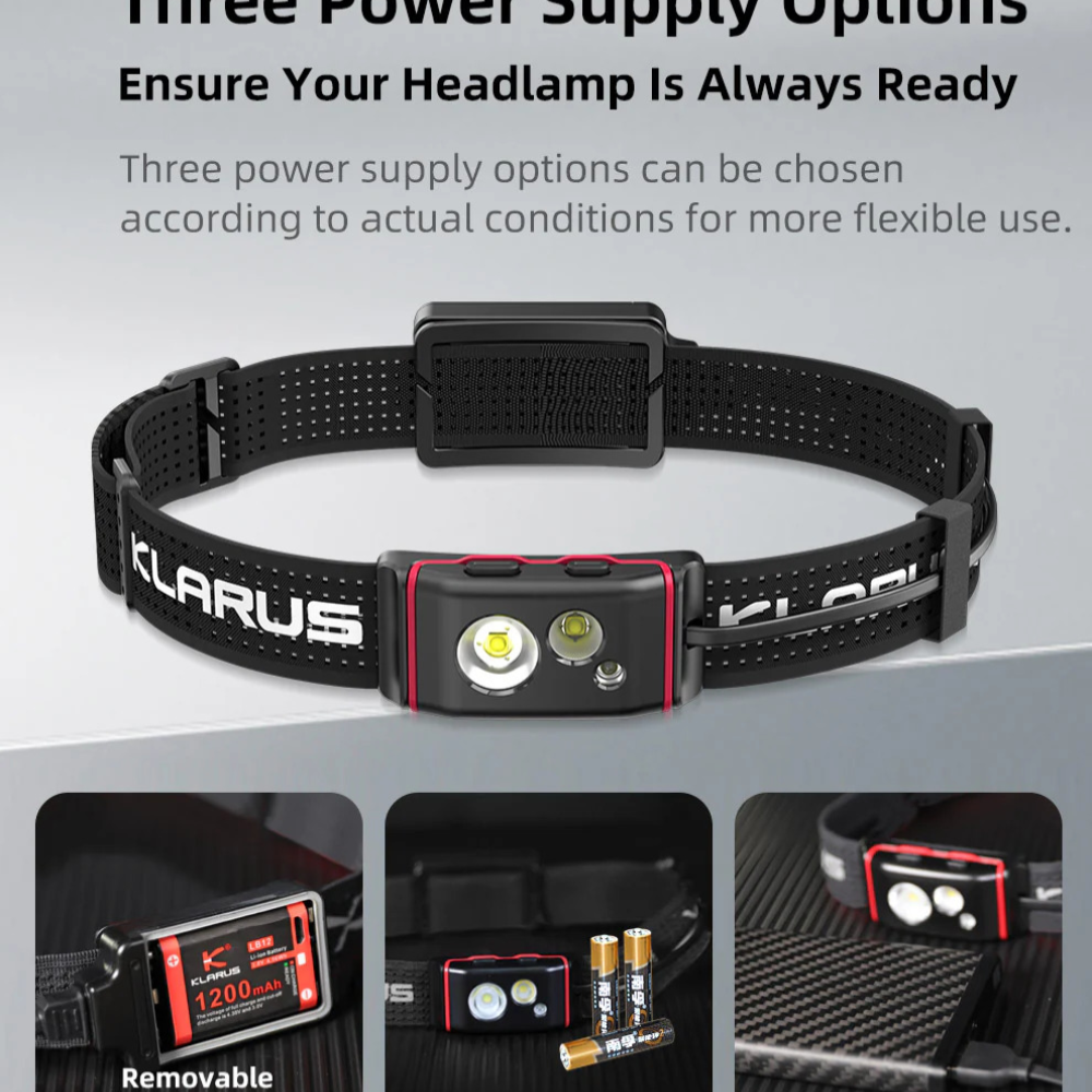 KLARUS HM5 羽量級超輕，多電源供電方式頭燈