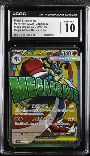 CGC 10 M2a 228/193 MA メガルカリオex