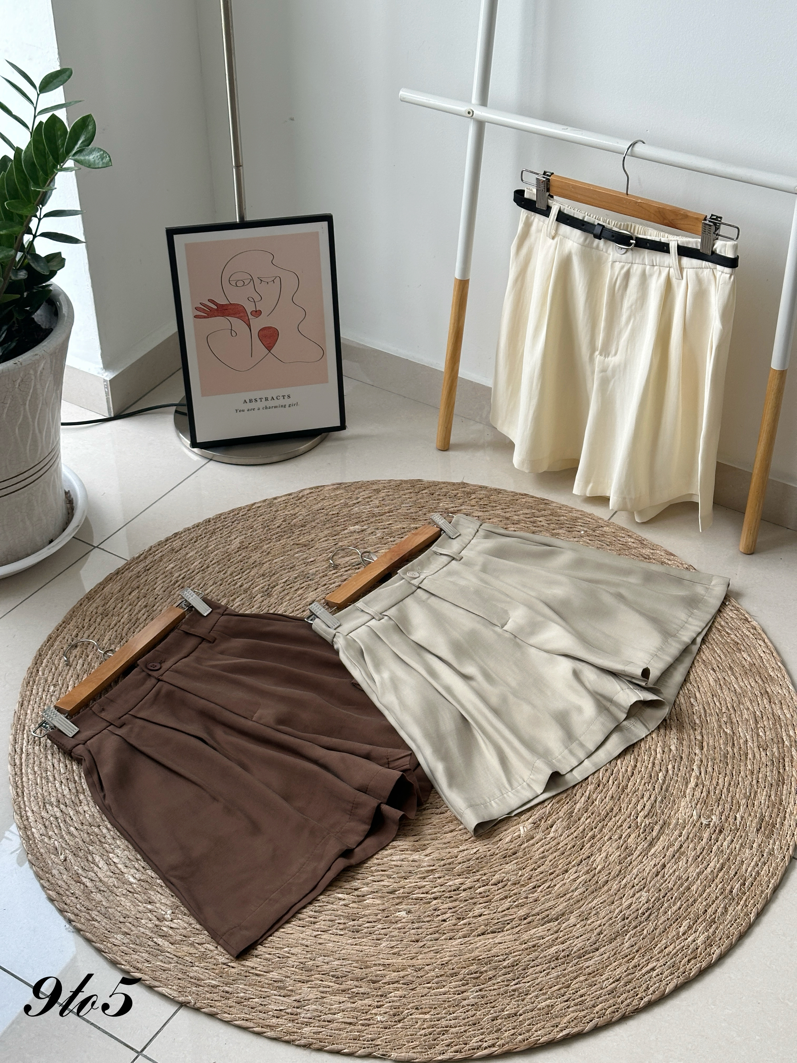 S1885 A Line Short Pants - 3 Colors 