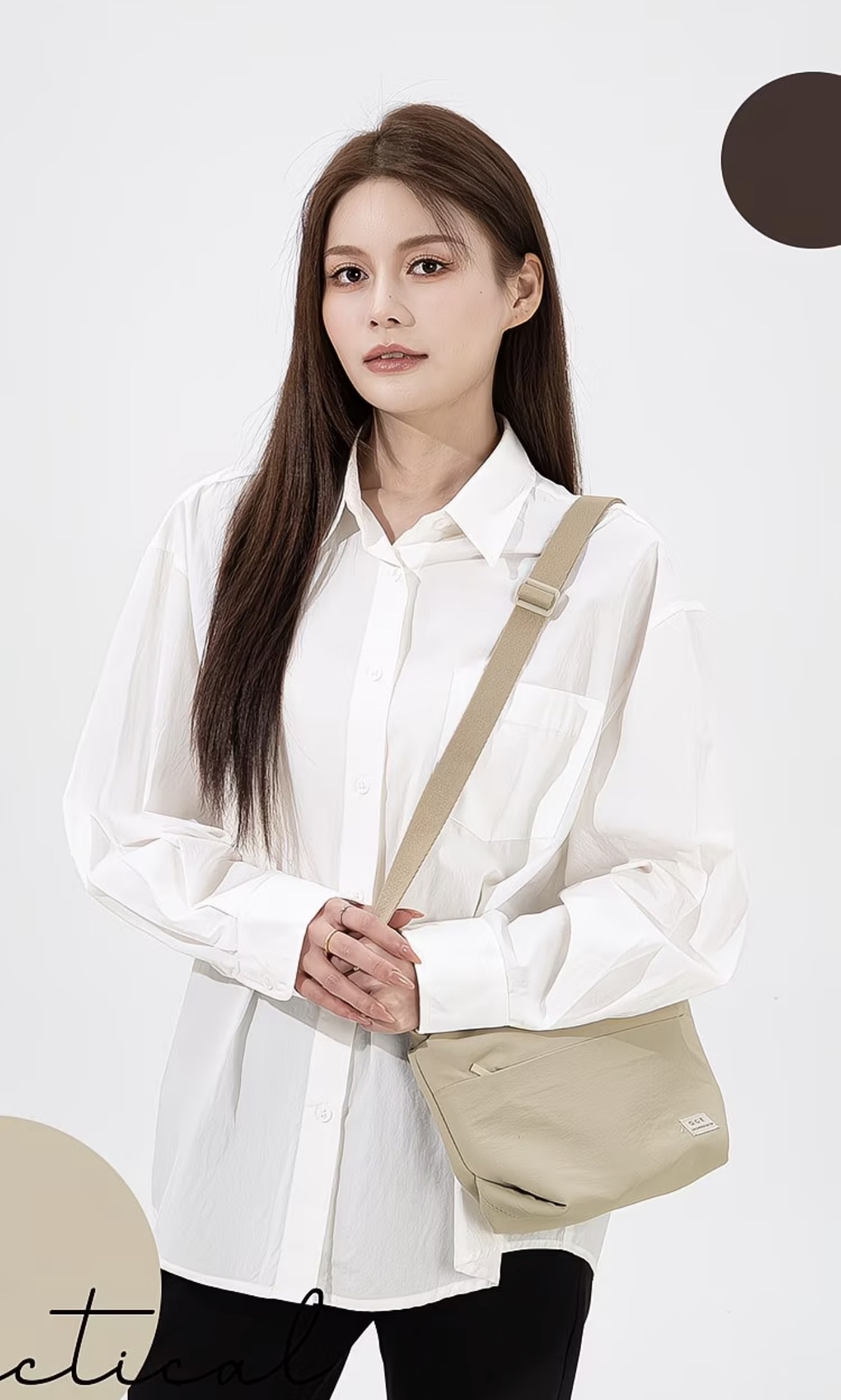 Suxing Series Cubic Diagonal Crossbody Bag 