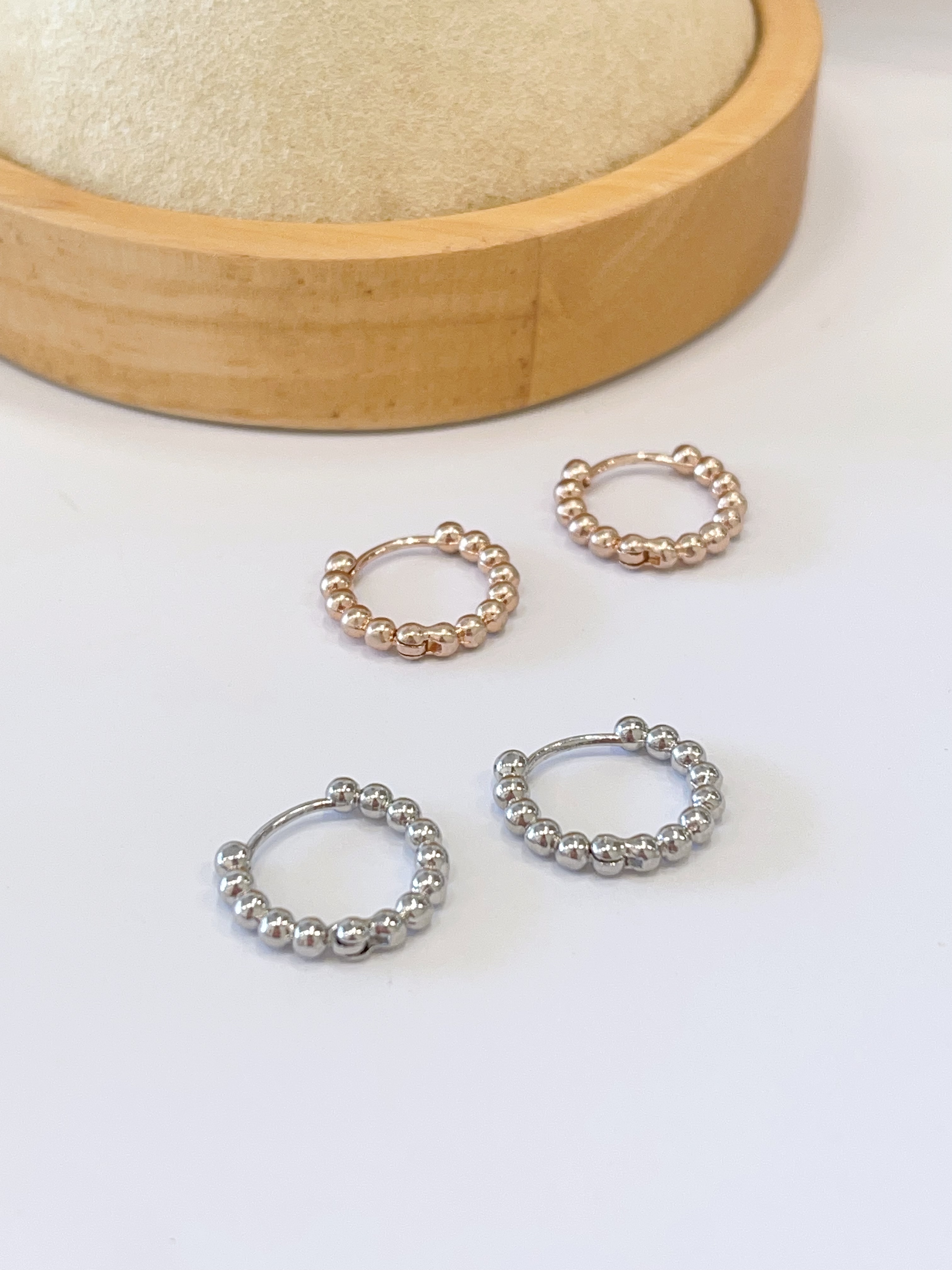 星点小环耳扣耳环