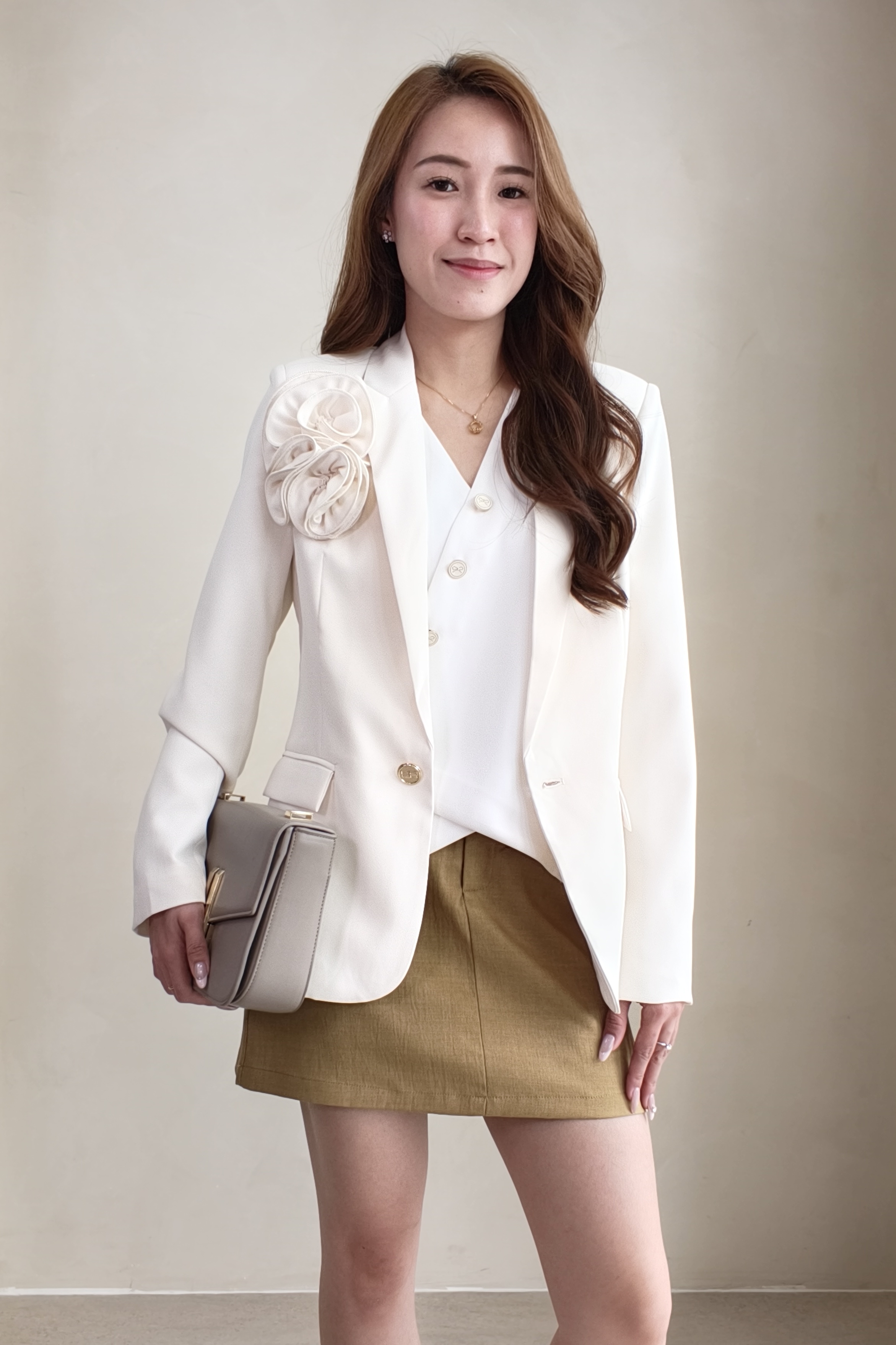 MFLAJ2501 Rosette Tailored Jacket
