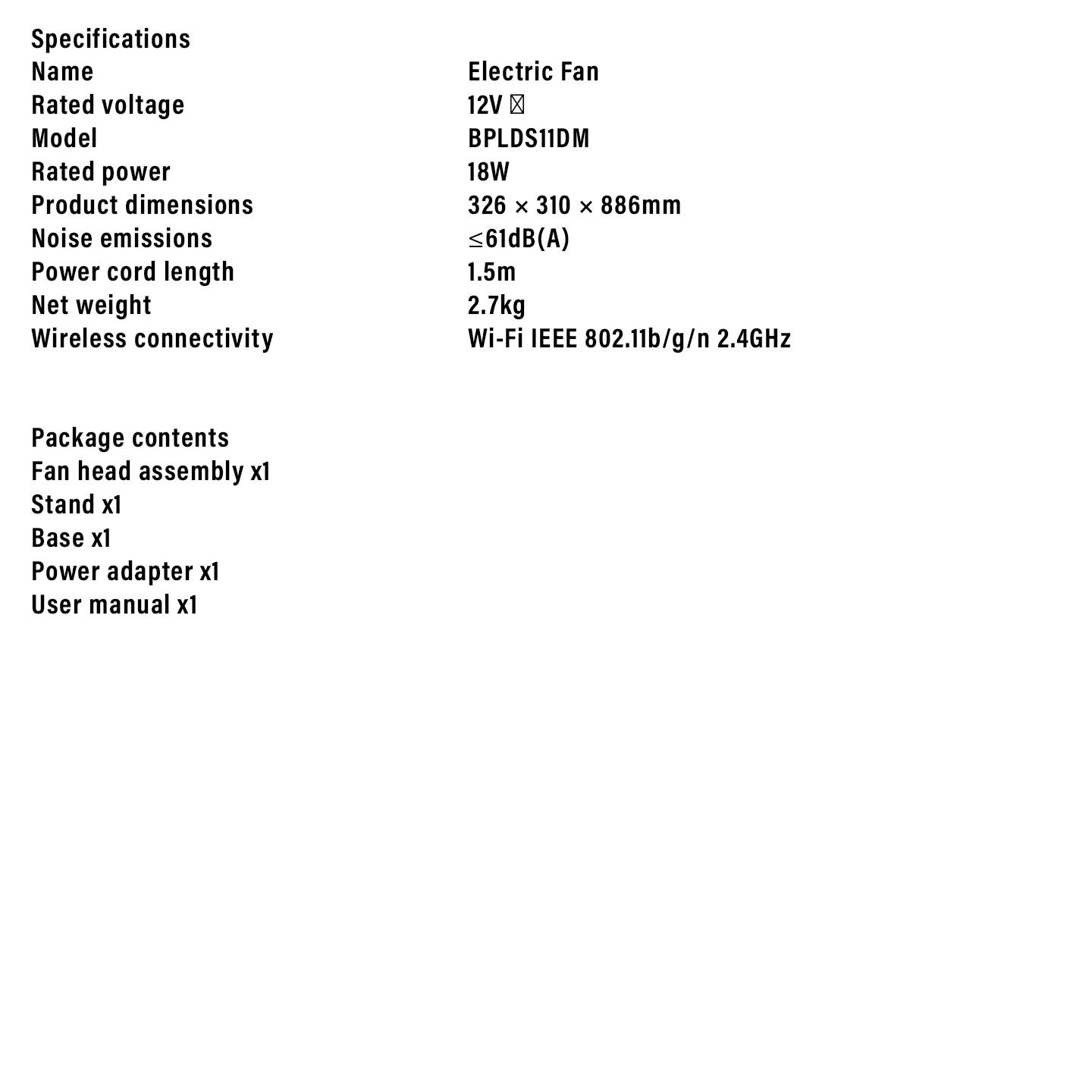 Xiaomi Smart Standing Air Circulation Fan (BHR9849EU)