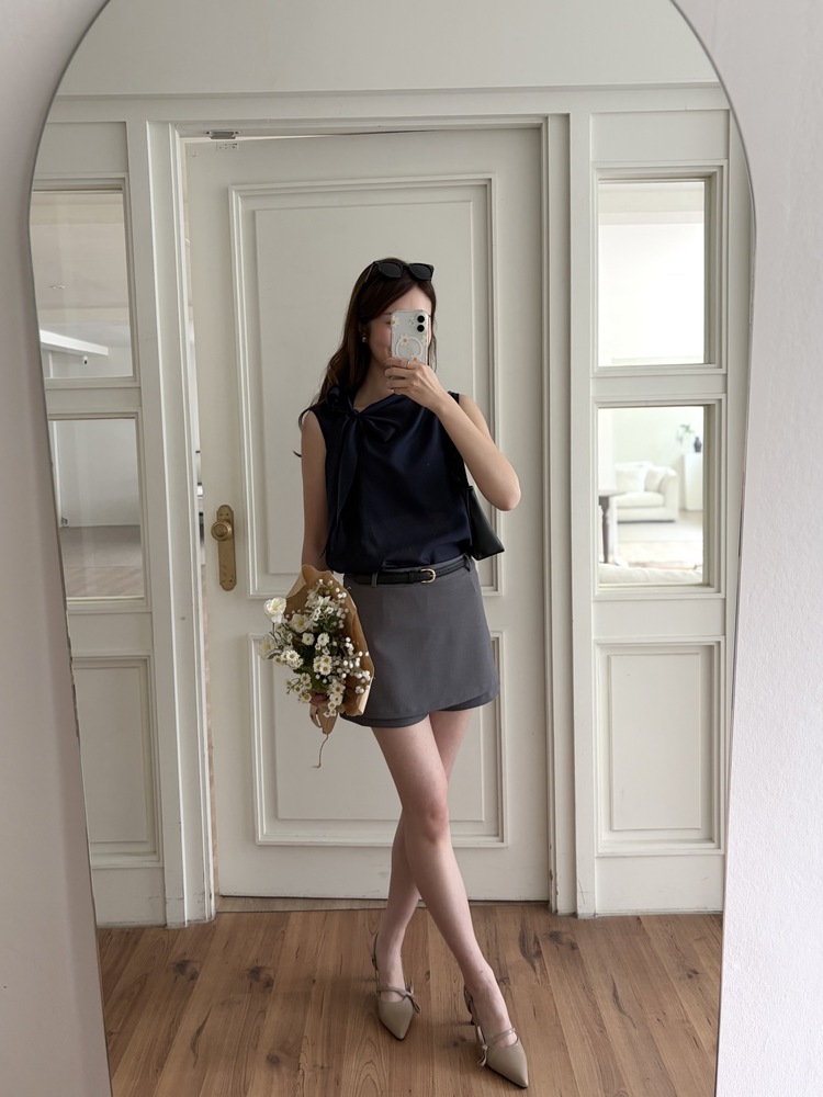 Clean Line Overlay Skorts (Grey)