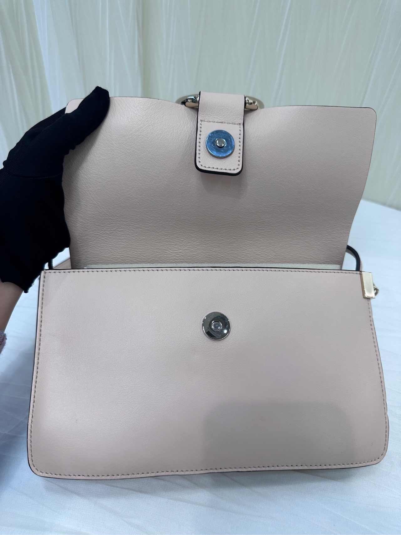 【預訂貨品】Chloe粉色拼麂皮faye