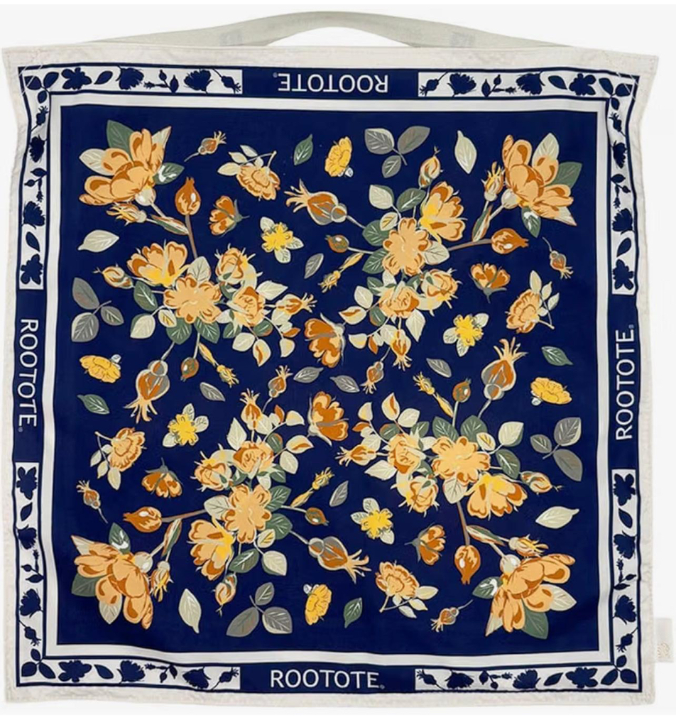 【ROOTOTE】TABLO 50超輕量絲巾袋系列-花花（5色可選）