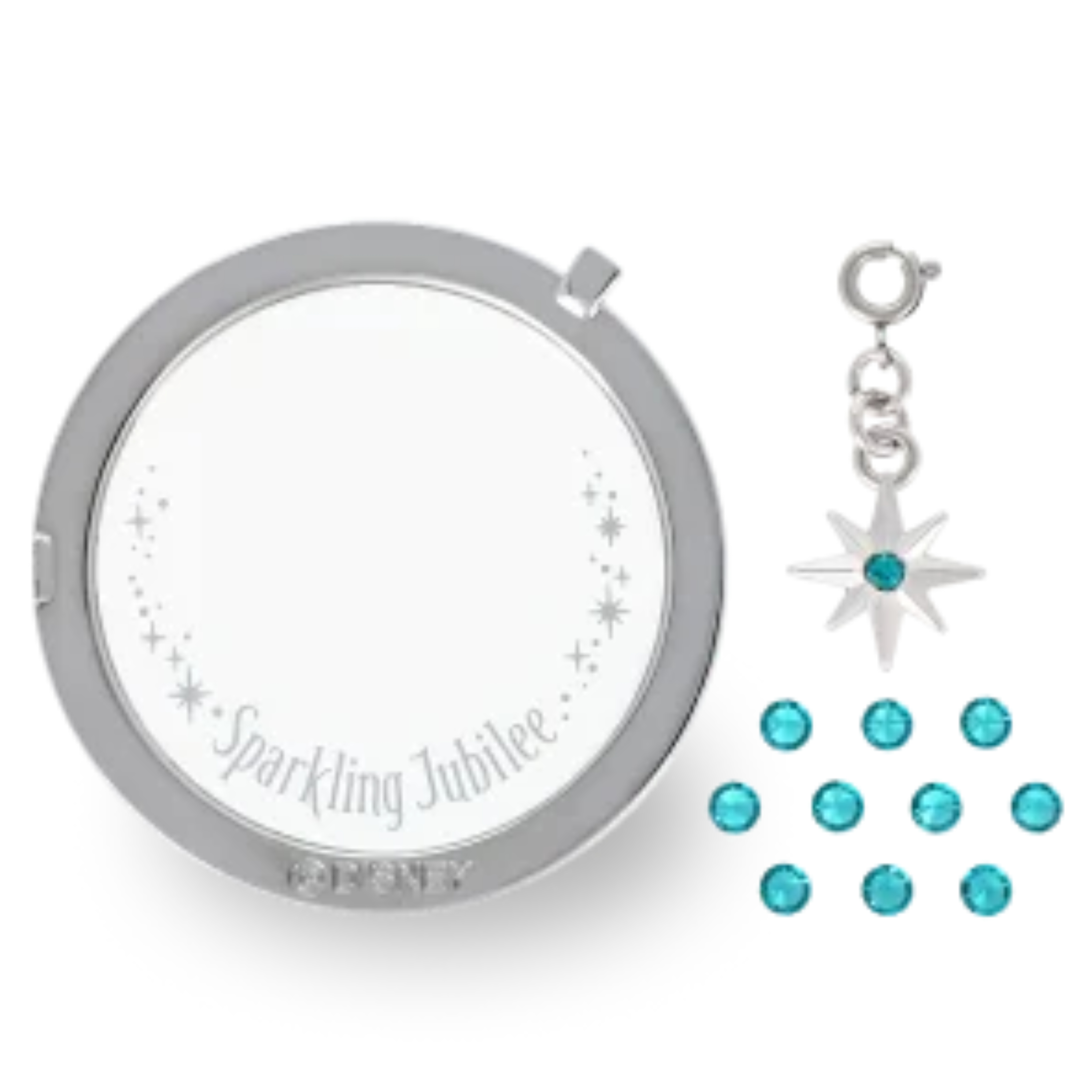 【預訂】DisneySea 25th Jubilee Locket - cover set (銀配藍)