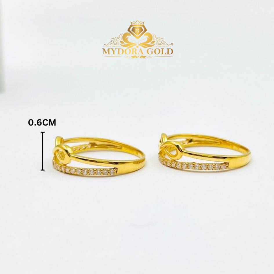 MYDORA Cincin Batu CZ Infinity l EMAS 916/22K