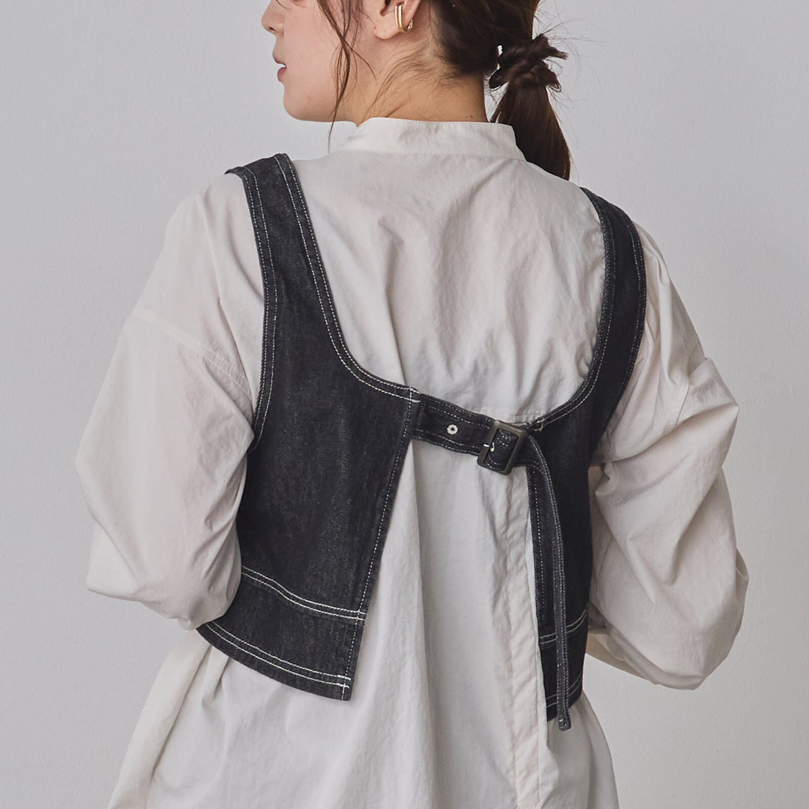 牛仔挺身背心outer【JOT002】