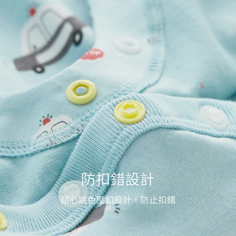 ☀️預訂 台灣直送☀️三色車車印花純棉短袖連身服