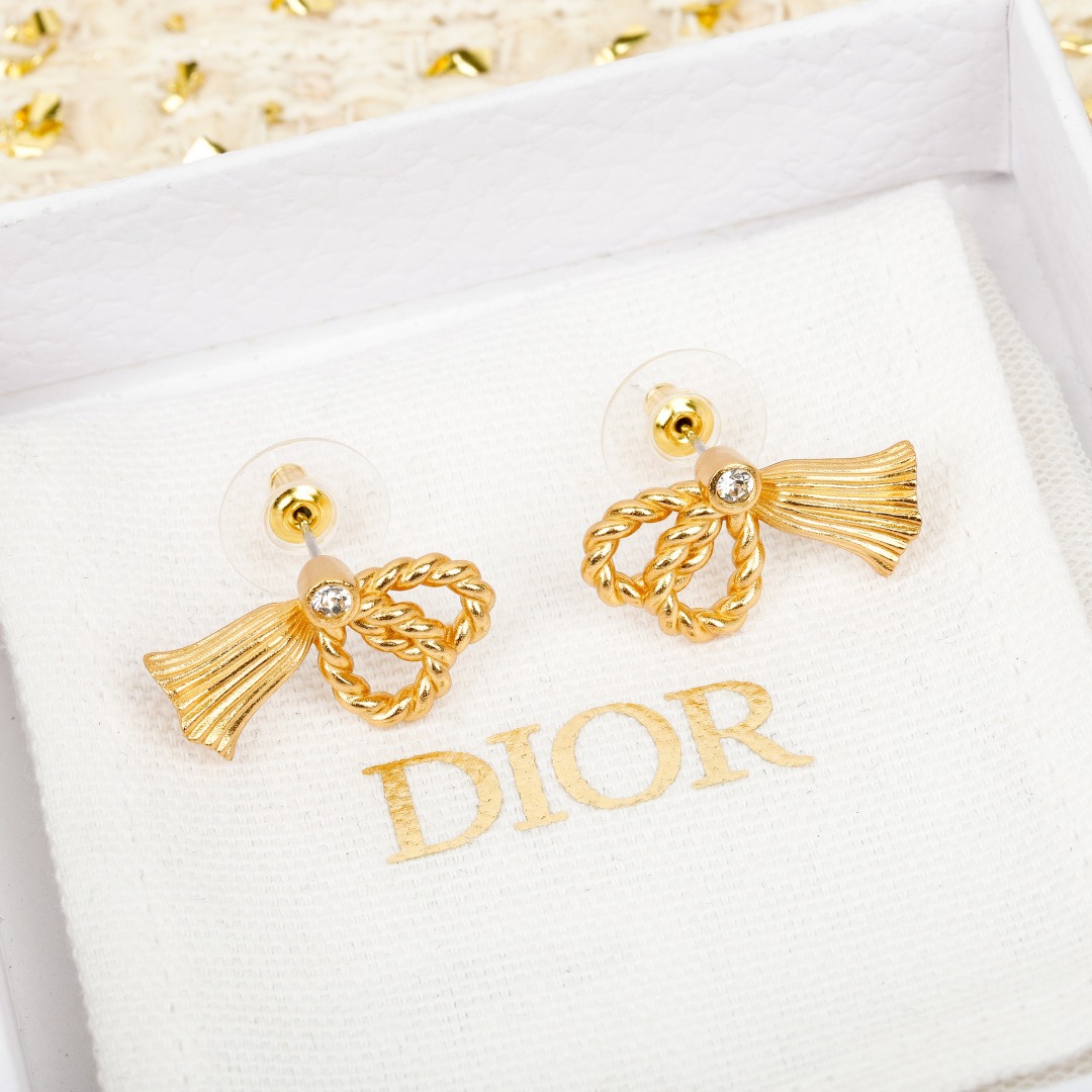 【原單】Dior 金色鈴鐺耳環 - 禮盒裝