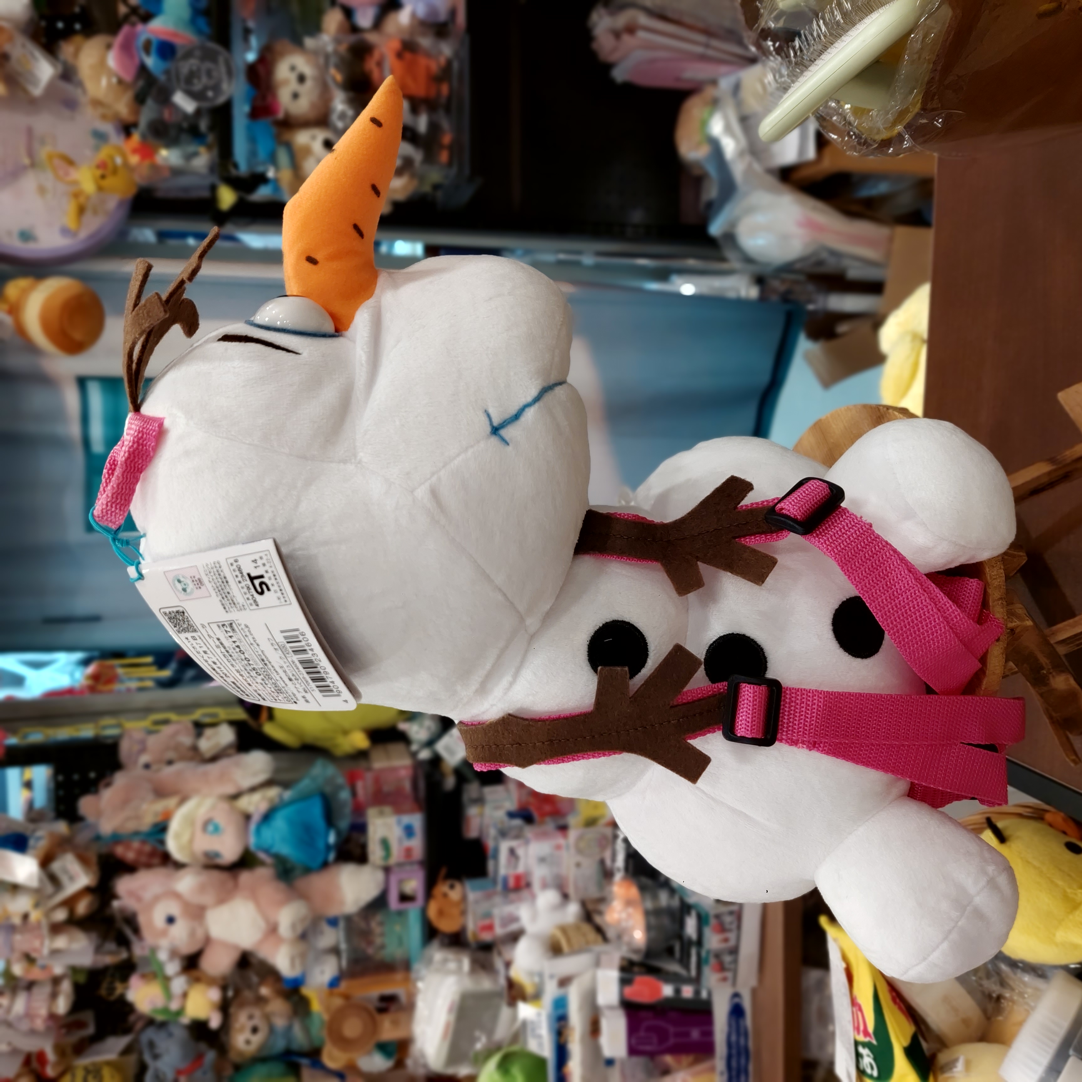 原裝日本 Disney Frozen 魔雪奇緣 Olaf  雪寶 公主背囊 背包