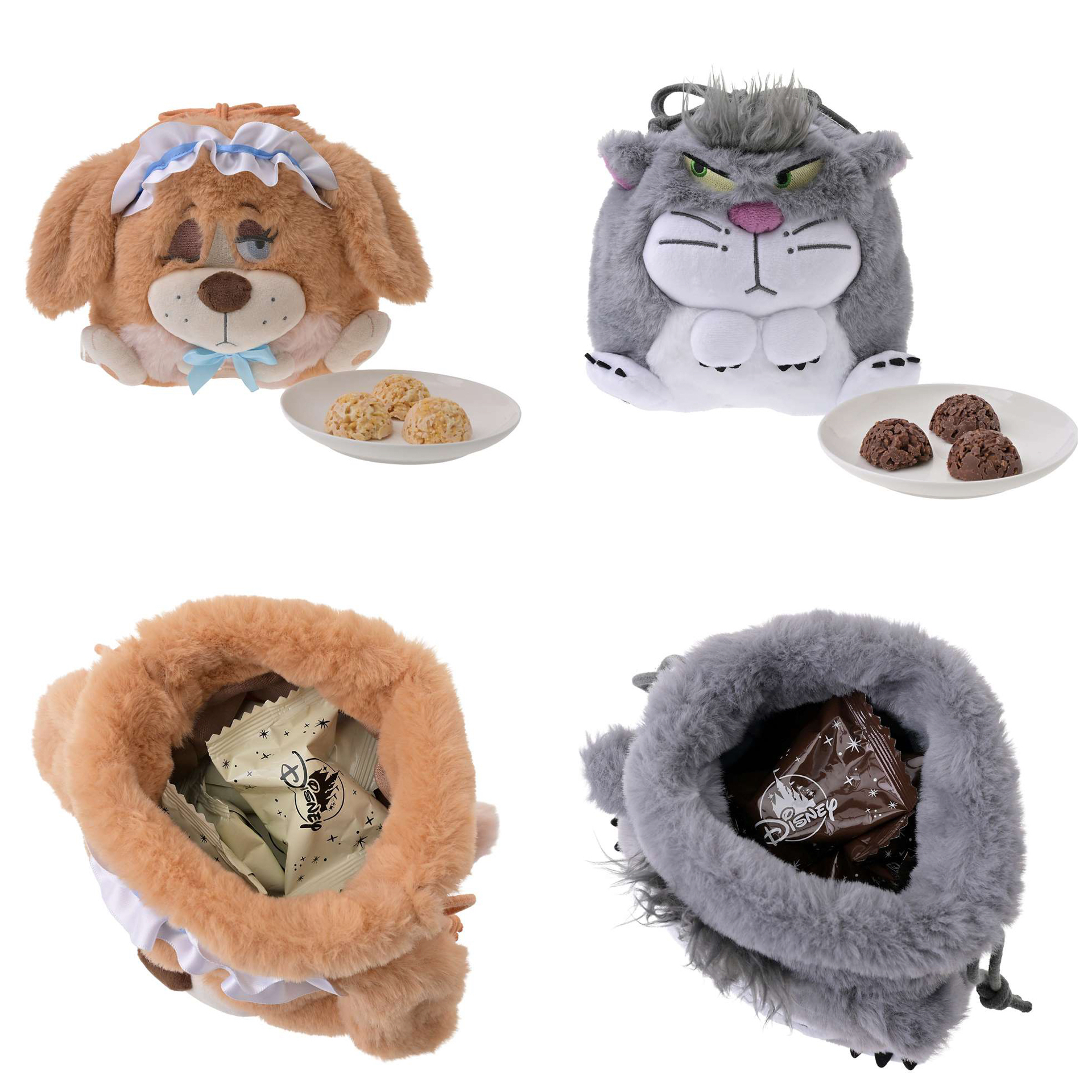 日本預訂📍 日本DISNEY FLUFFY ANIMAL系列 - 立體索繩袋連零食 6/10日本開售