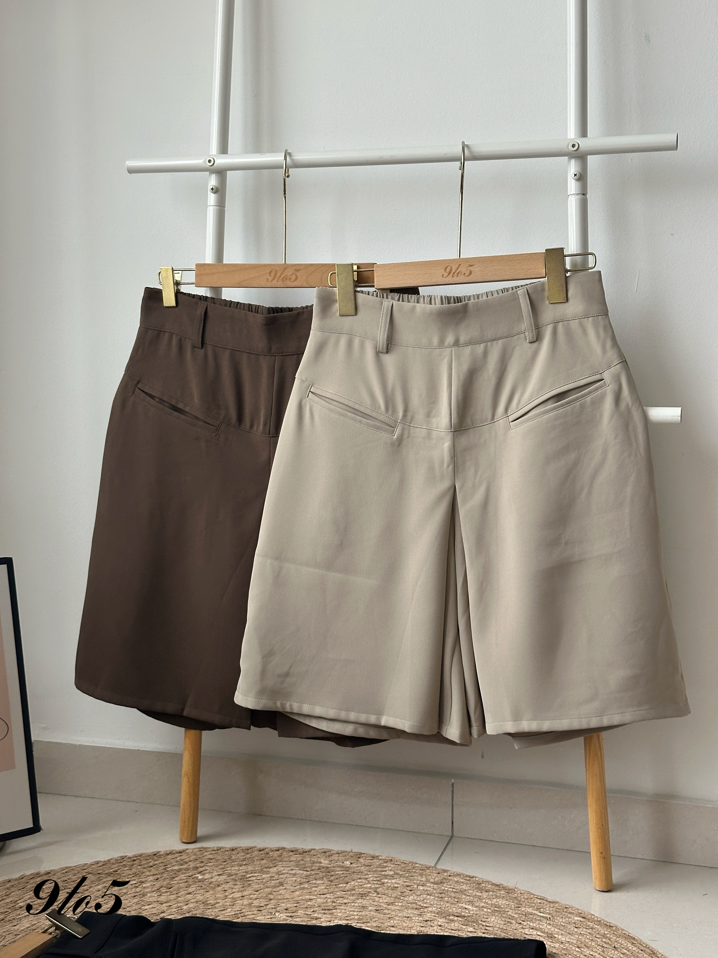 S1864 A Line Midi Pants - 3 Colors 