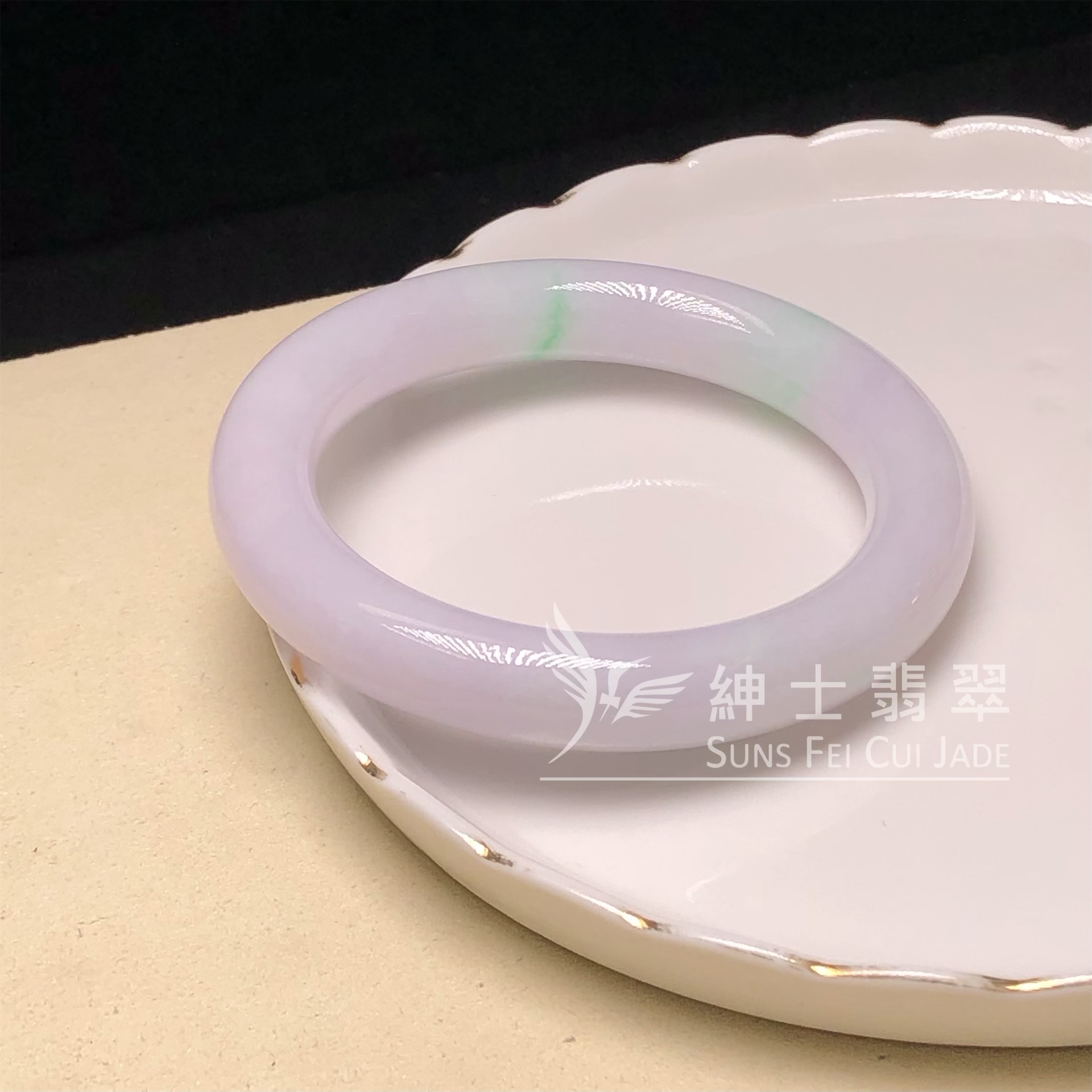 C05548 木那粉紫圓鐲52.8mm