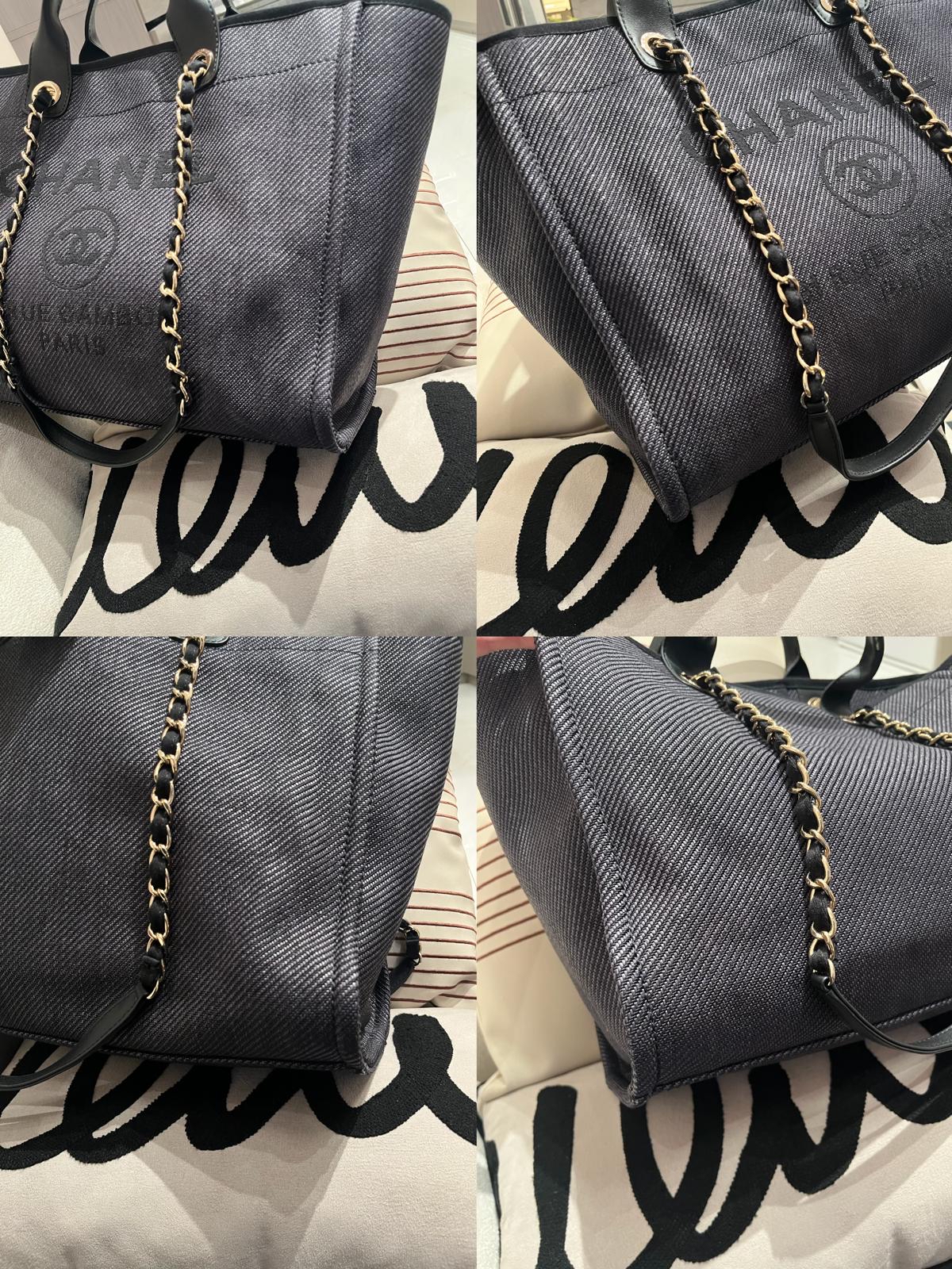 Chanel Deauville tote bag  100%Authentic, 98%new ✅香港專門店收據✅card✅dust bag✅box