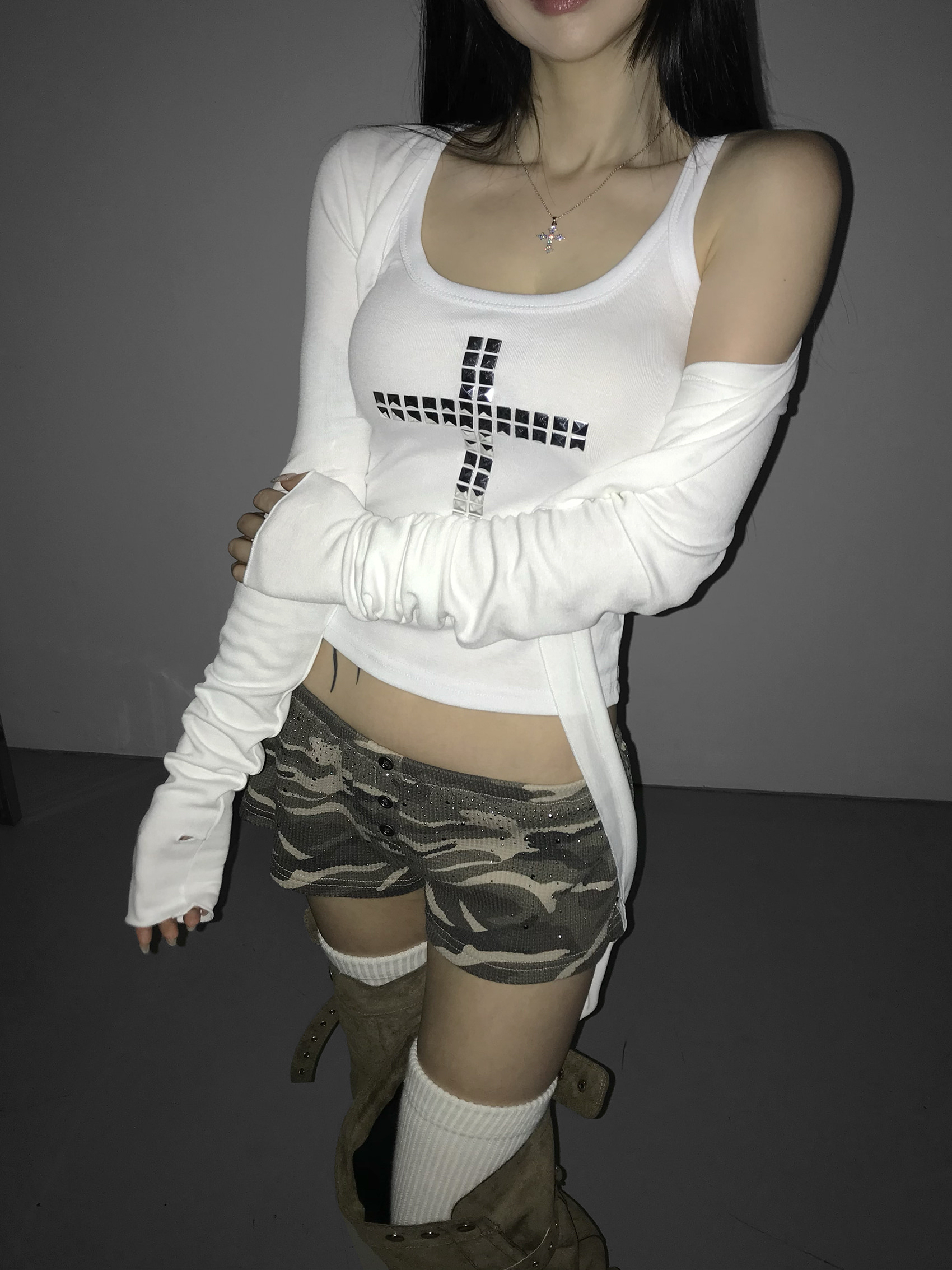 Cross Crop Sleeveless