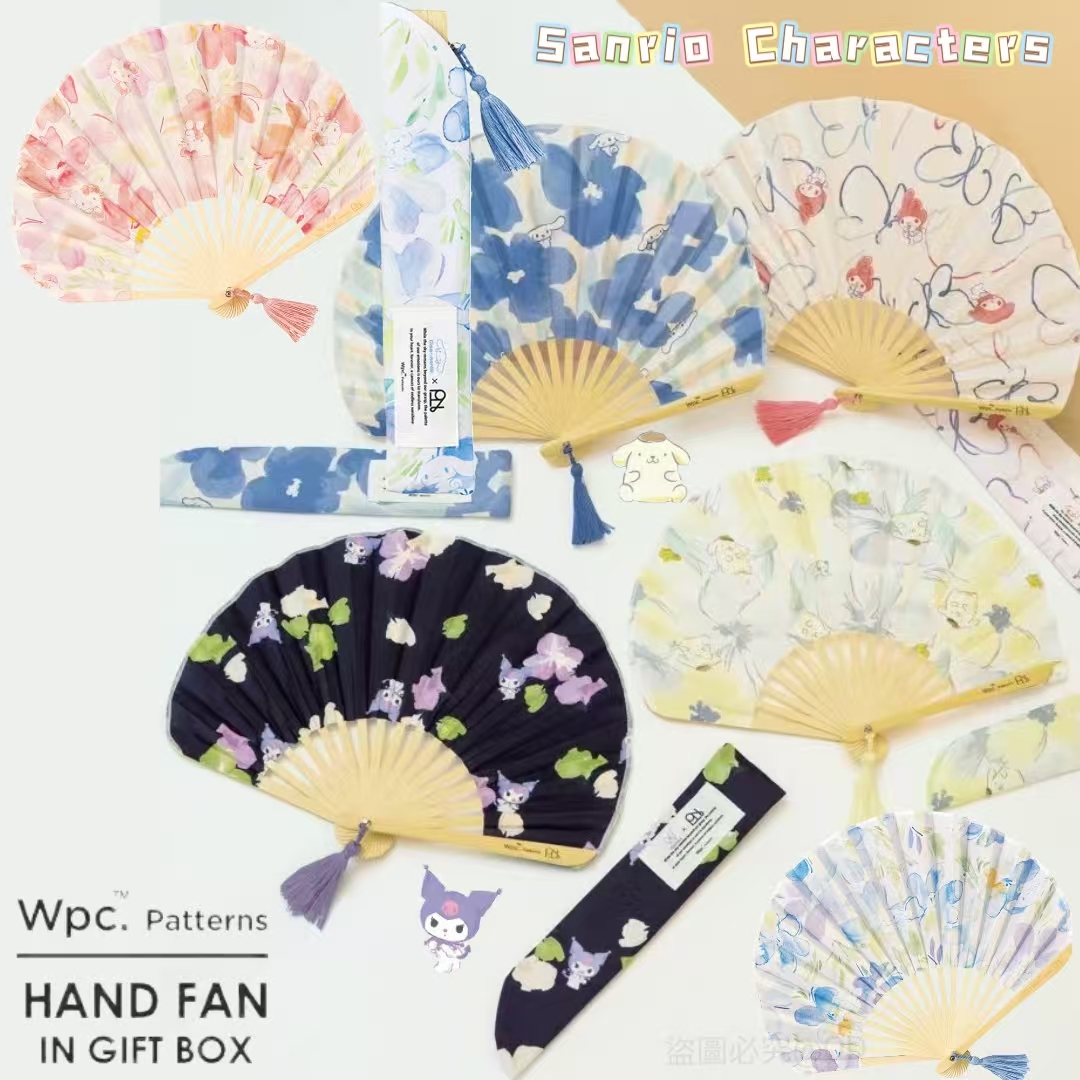 日本直送 Wpc. x Sanrio Characters 折疊扇