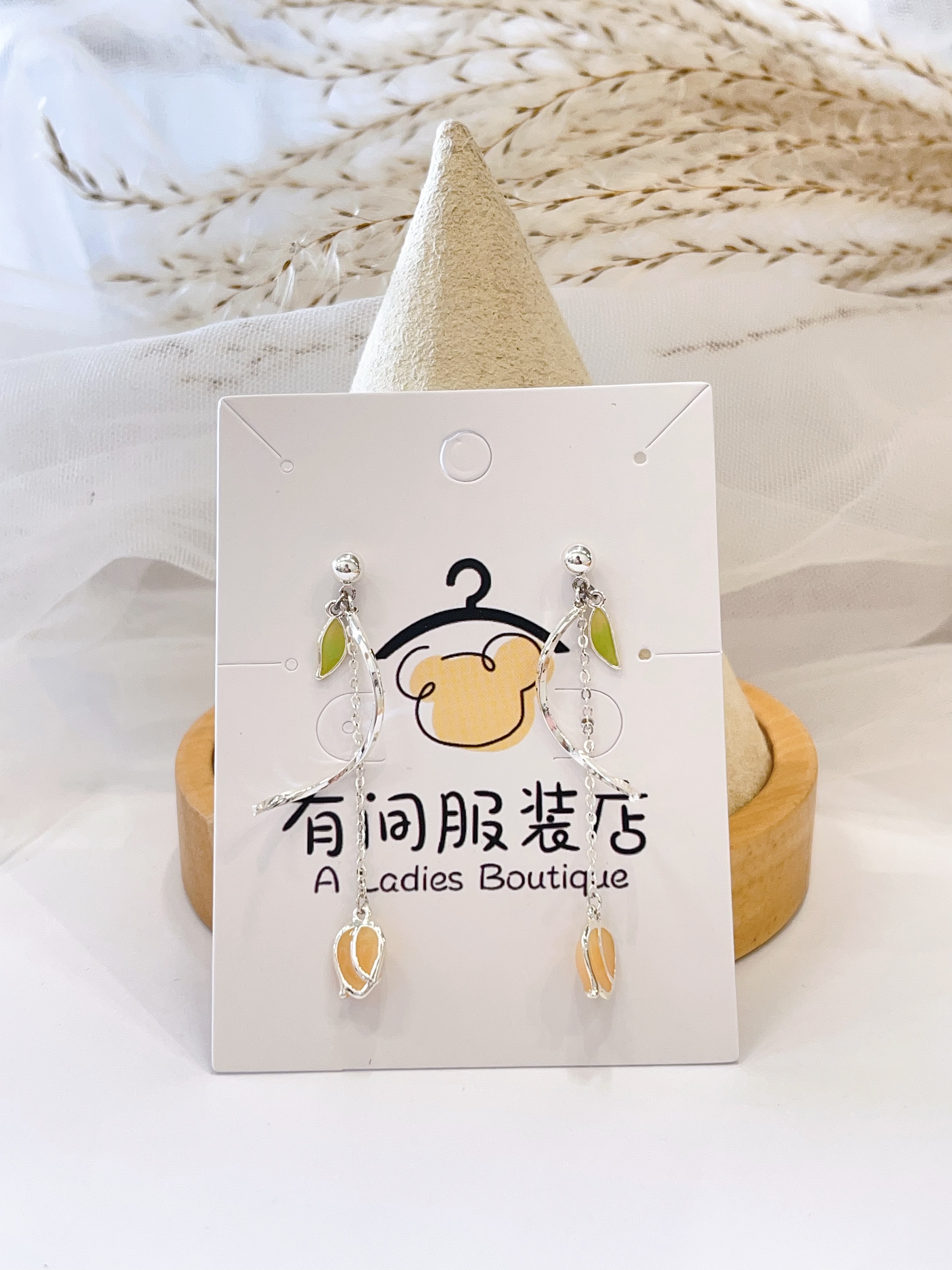 郁金香流苏耳环🌷