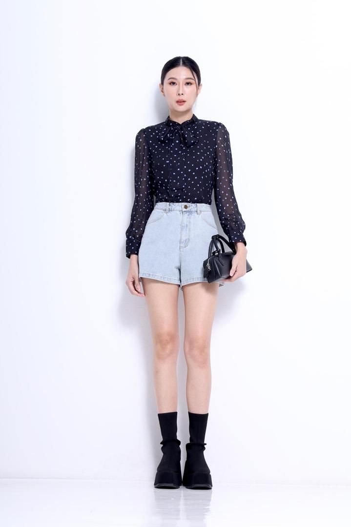 雪纺长袖上衣 2688