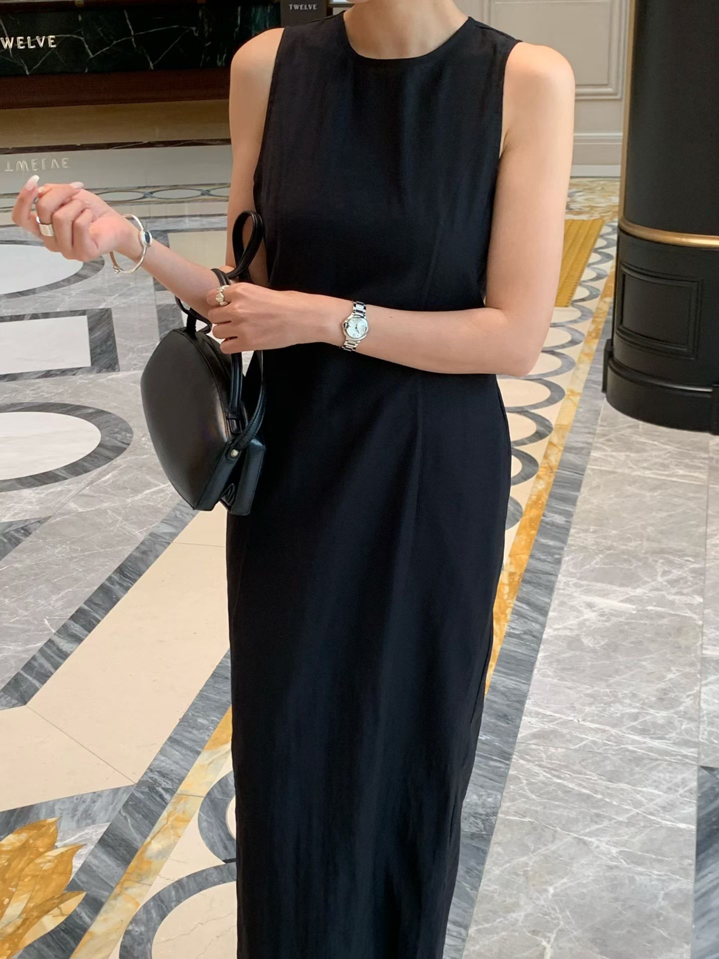 Elegant one piece long dress (with inner dress)