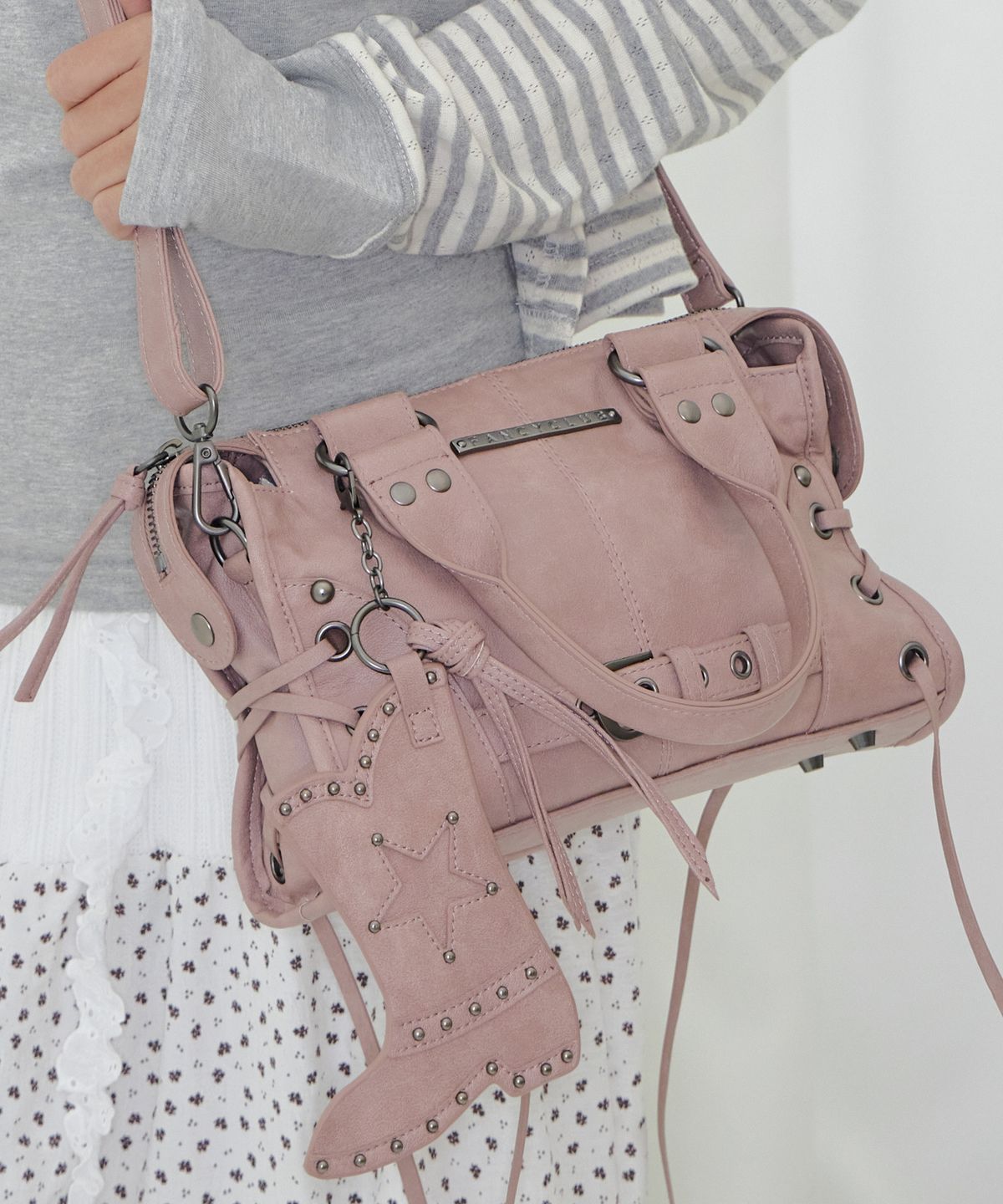 🇰🇷訂購｜FANCY CLUB 26SS｜Belted Washed Leather Mini Bag 3色 