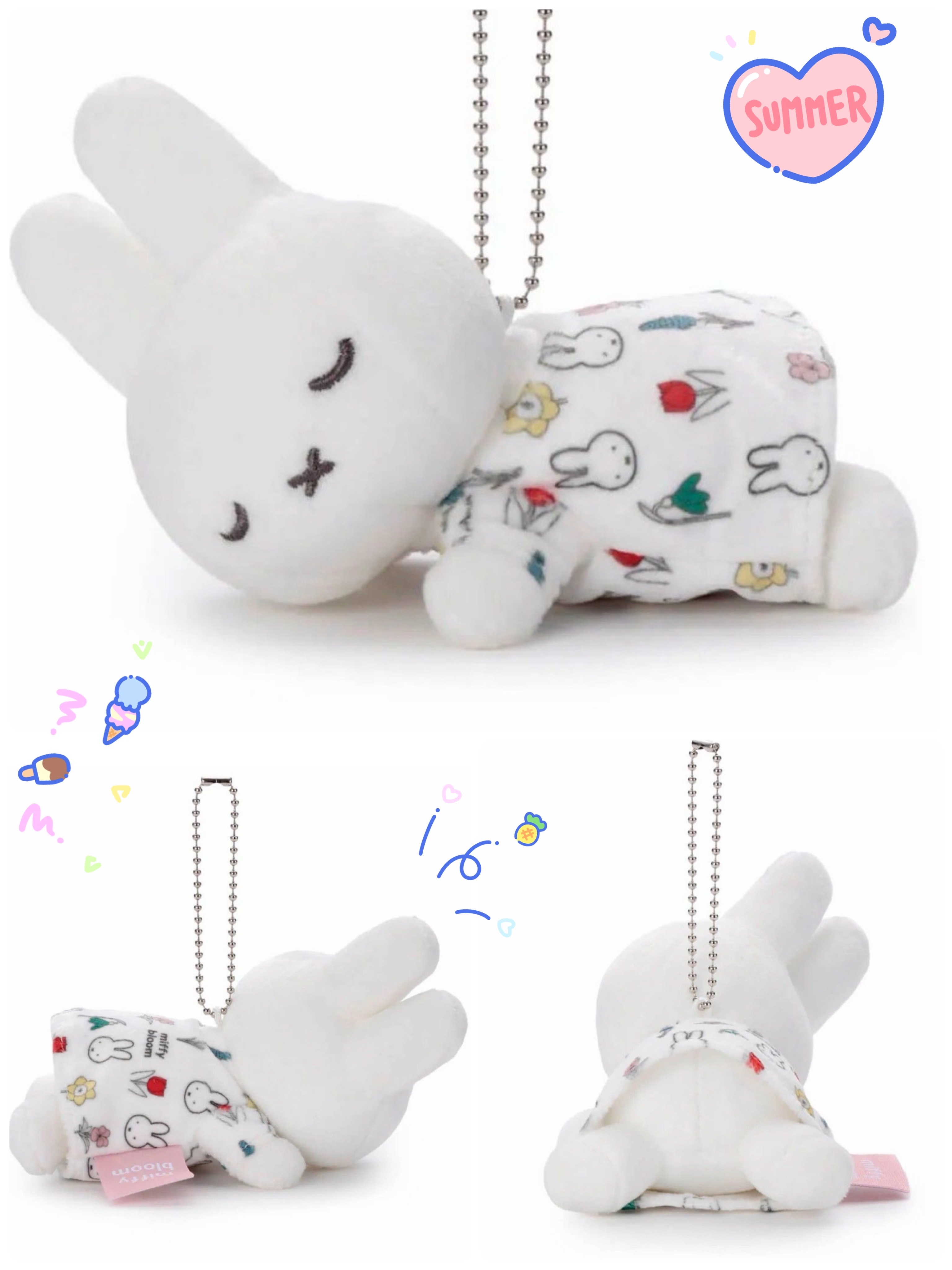 ☆現貨☆日本直送 趴趴瞓覺Miffy Bloom公仔吊飾