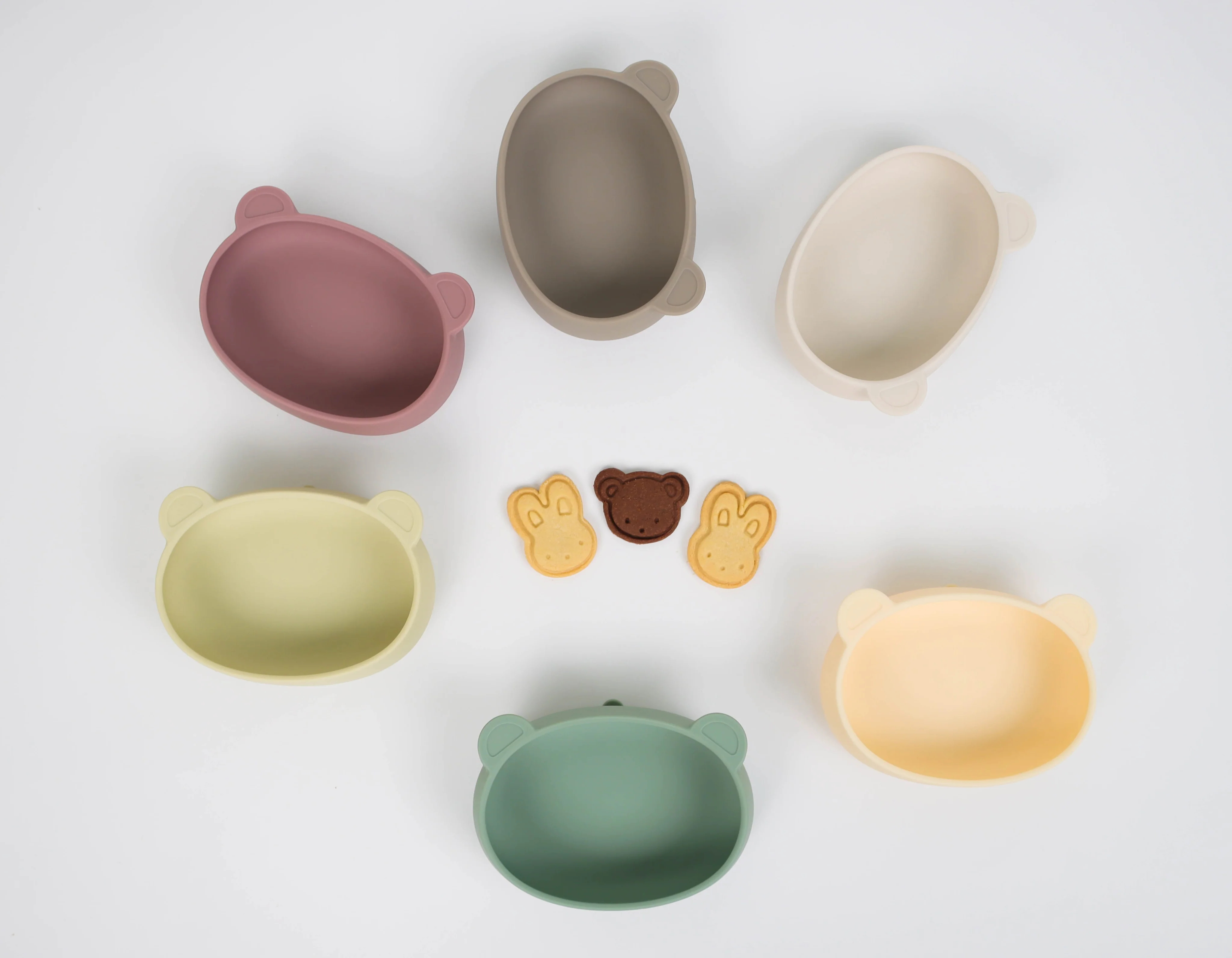 Silicone Bear Suction Plate(butter set)