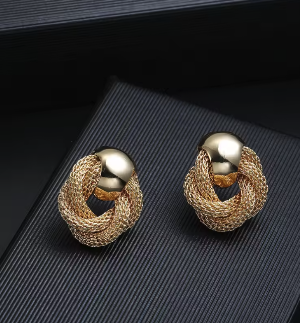 Mesh Knot Earrings
