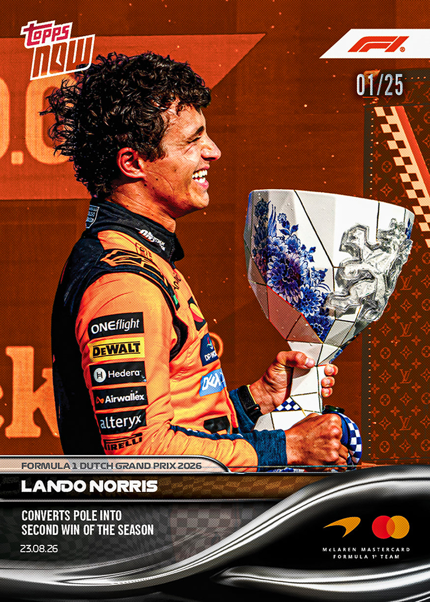 Lando Norris - 2026 F1 Topps NOW® #53 Dutch GP 贏車卡【團購】